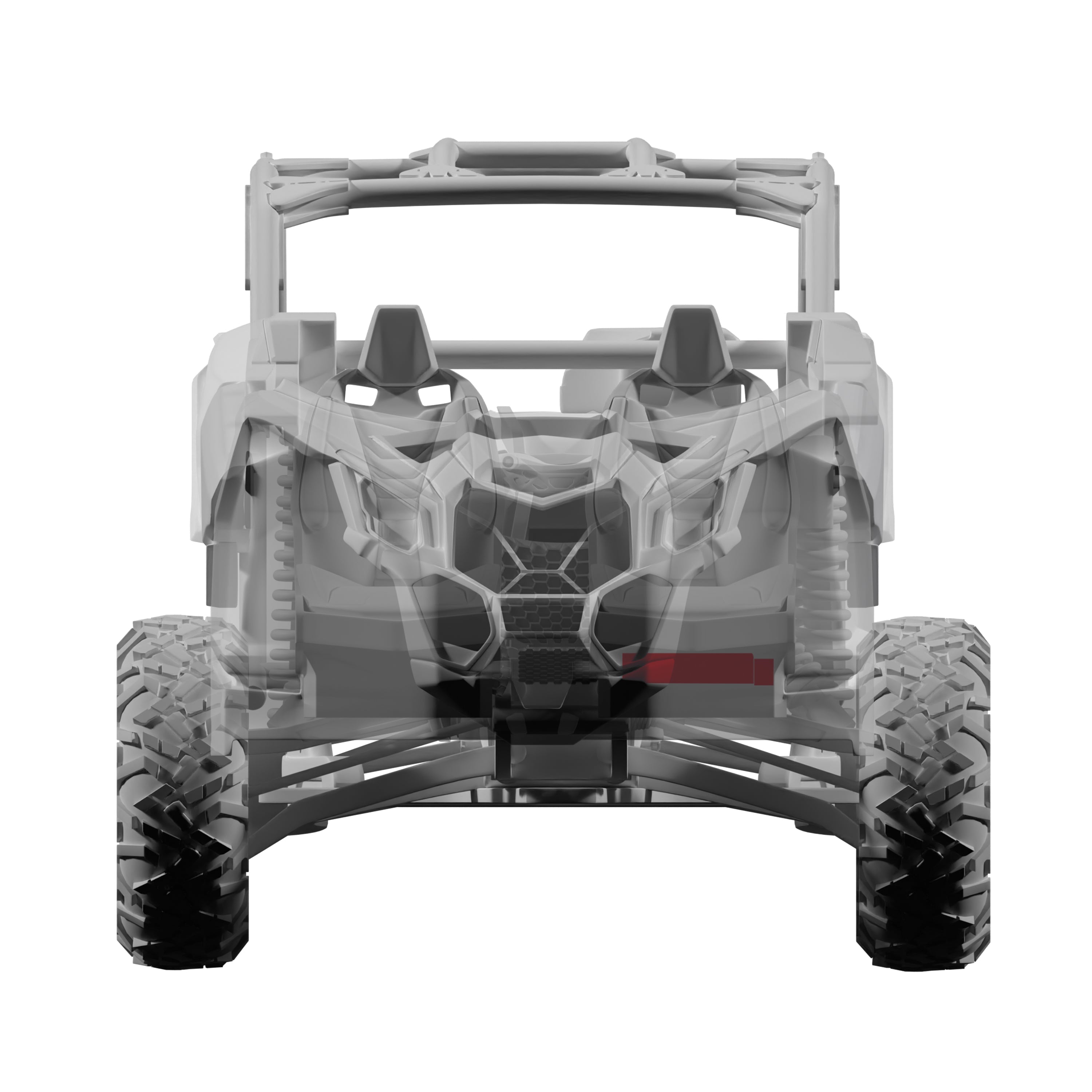 DS18 Can-Am Maverick X3 12" Under Seat Subwoofer Enclosure Driver Side - PSW12.4D Shallow Water Resistant Subwoofer Included