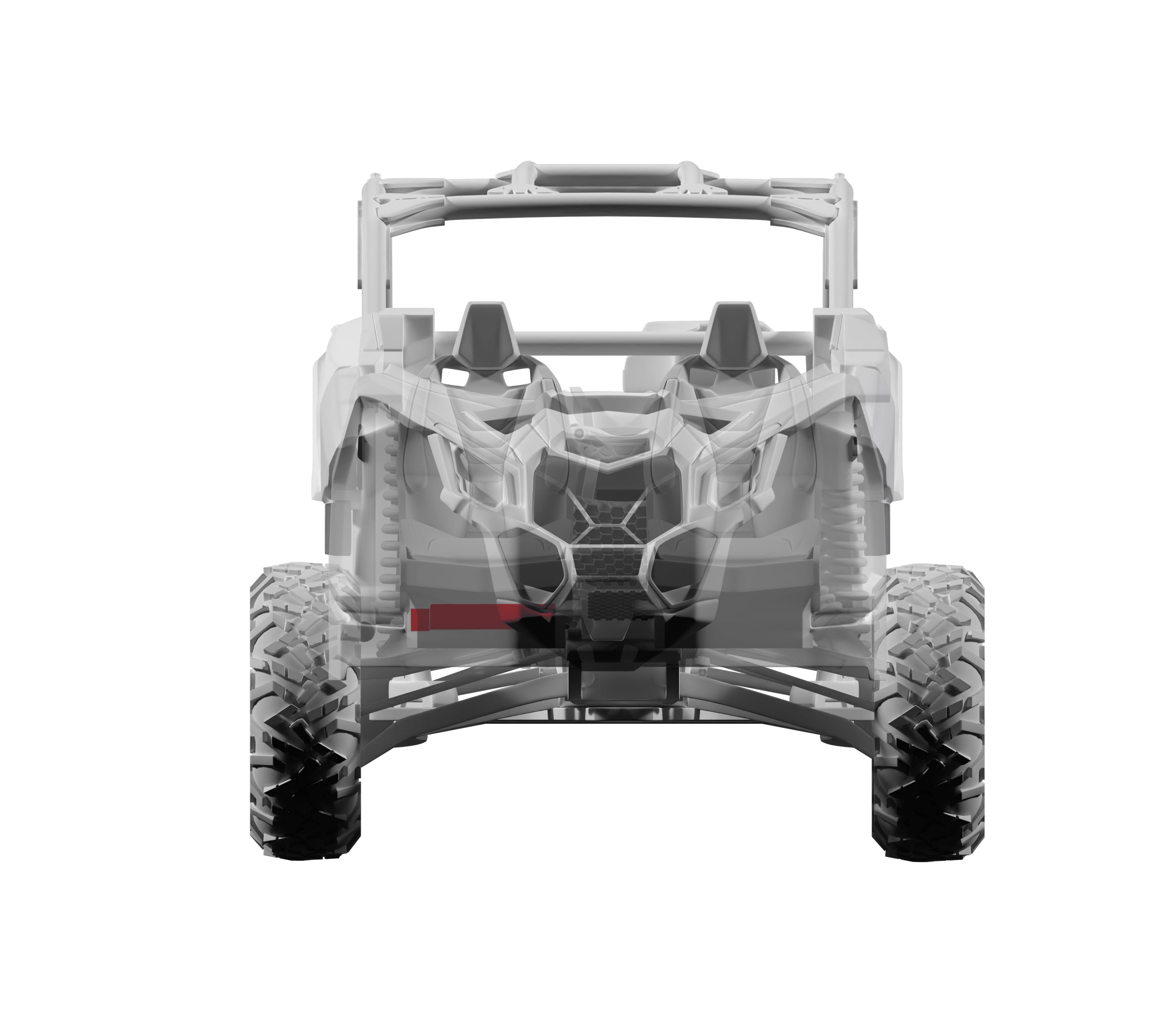 DS18 Can-Am Maverick X3 12" Under Seat Subwoofer Enclosure Passenger Side - PSW12.4D Shallow Water Resistant Subwoofer Included