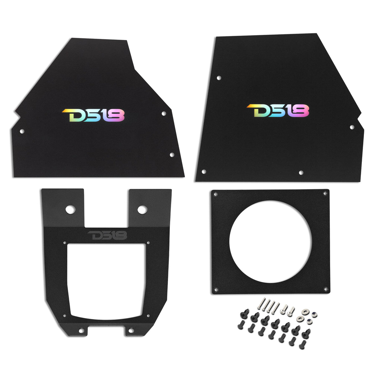 DS18 CA-X3DASHDN Can-Am Maverick X3 Lower Bracket Kit for MRX150 Head-Unit with Center Console Covers and LED 