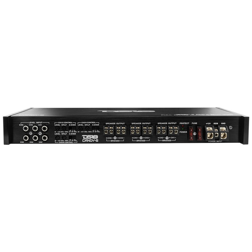 DS18 CANDY-6 Full-Range Class D 6-Channel Car Amplifier 1800 Watts