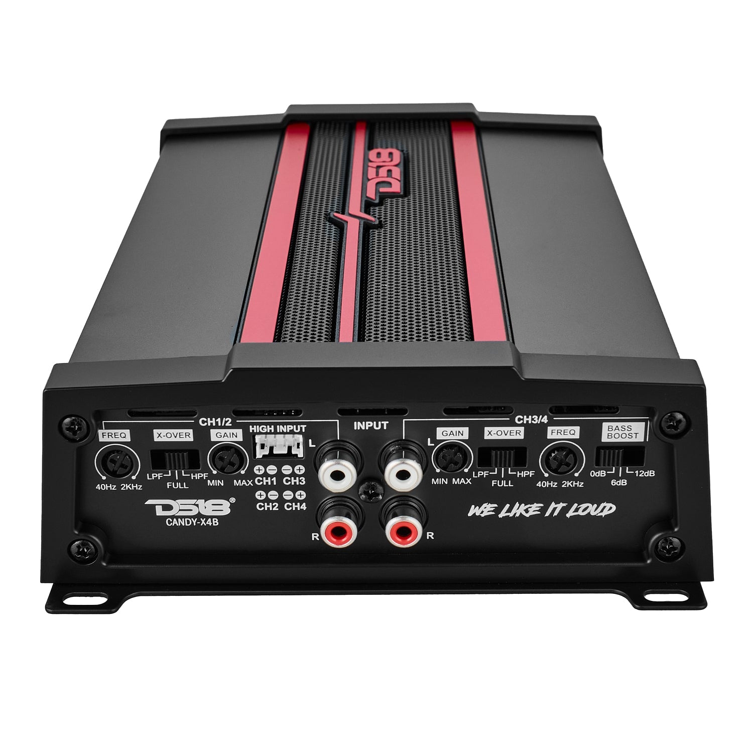 DS18 CANDY Compact Full-Range Class D 4-Channel Amplifier 1600 Watts