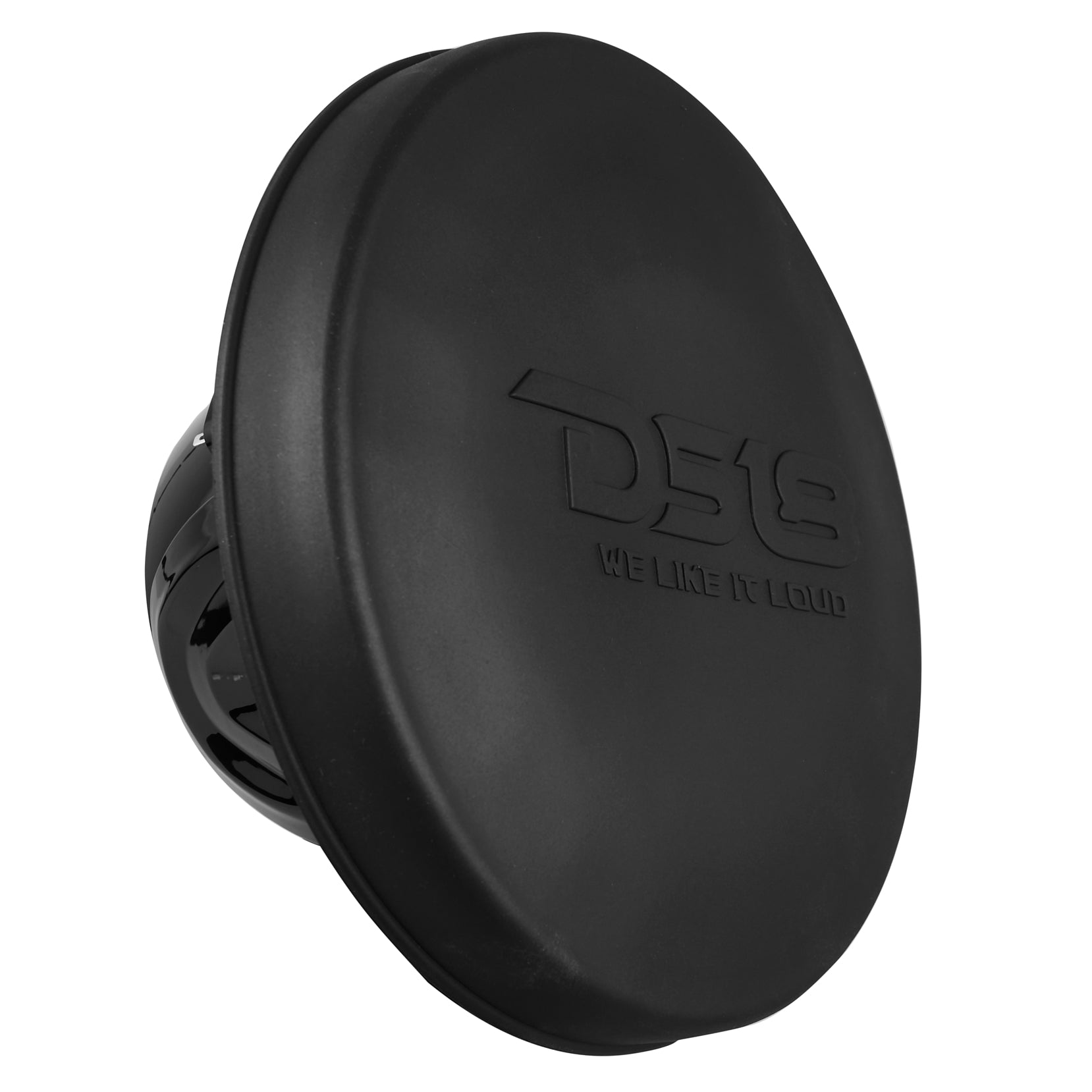 DS18 NXL 8" 2-Way Coaxial Marine Speaker With LED RGB Lights 125 Watts Rms 4-Ohm - Black Carbon Fiber