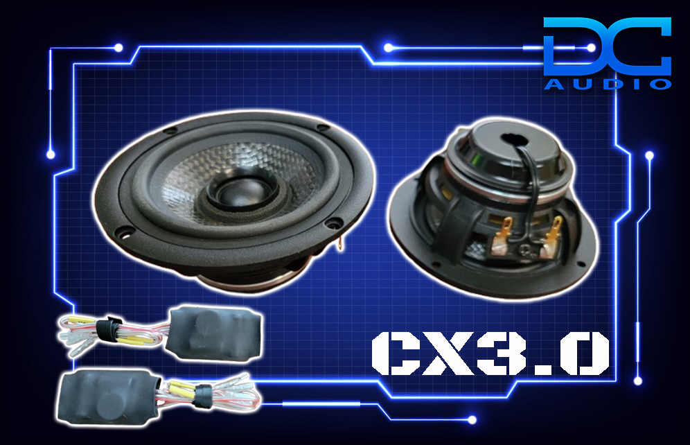 DC Audio DC-3.0CX 3" Coaxial Speakers 30W (Pair)