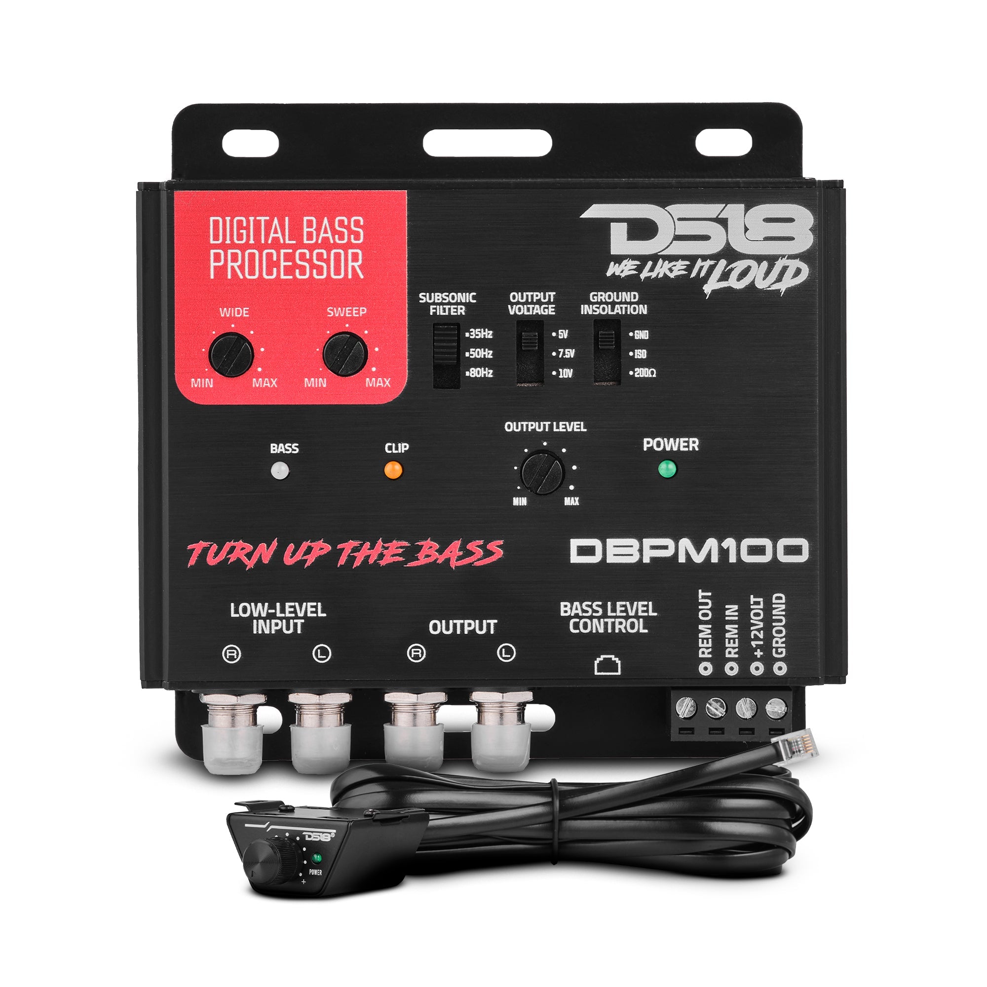DS18 Digital Bass Processor 2-Channel Pre-Amp Input / Output