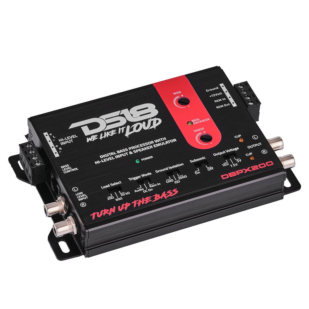 DS18 Digital Bass Processor with Hi to Low Signal Converter & Speaker Emulator