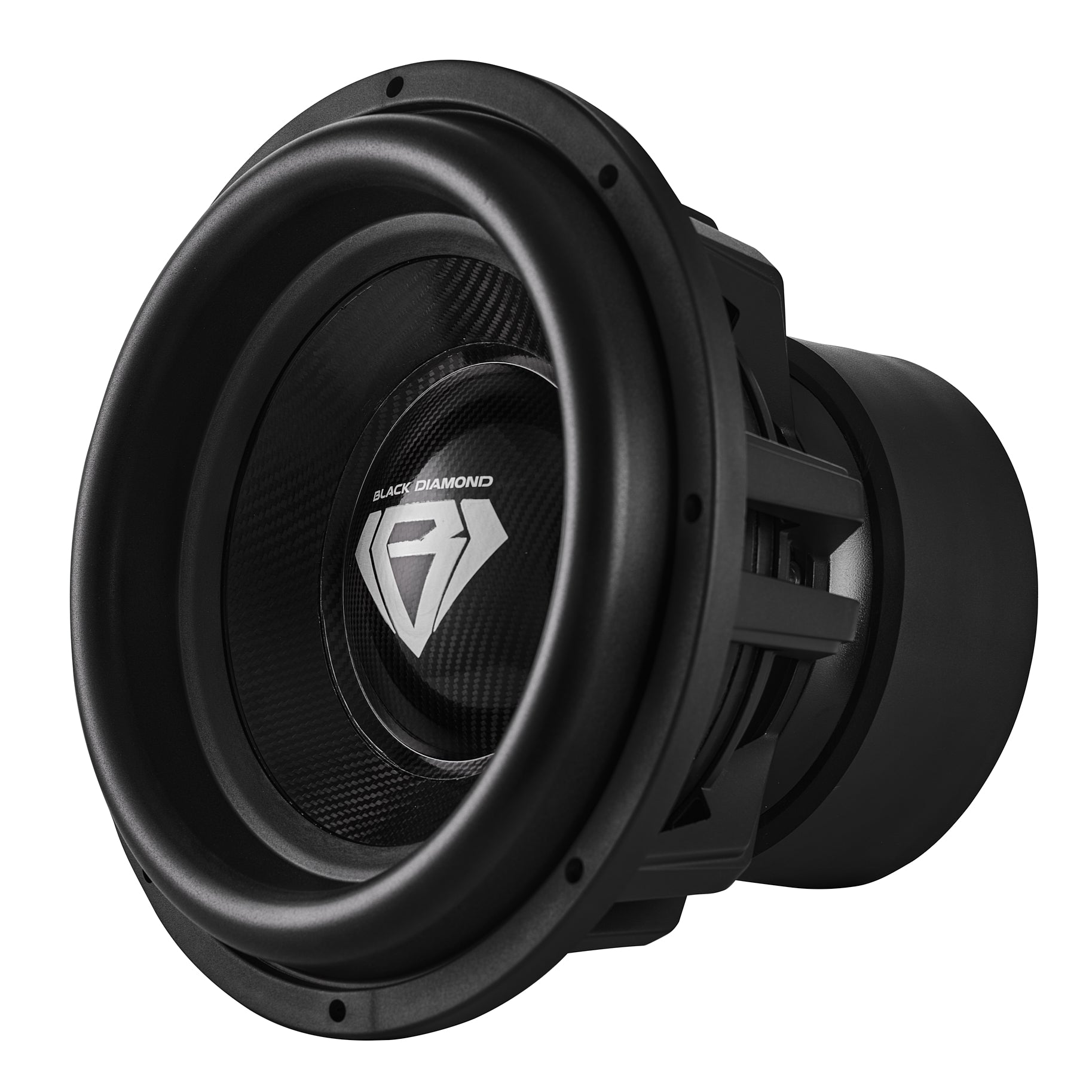 DS18 Black Diamond 15" High Excursion Subwoofer with Carbon Fiber Cone | 3500W RMS / 7000W Peak | Dual 1-Ohm Voice Coil