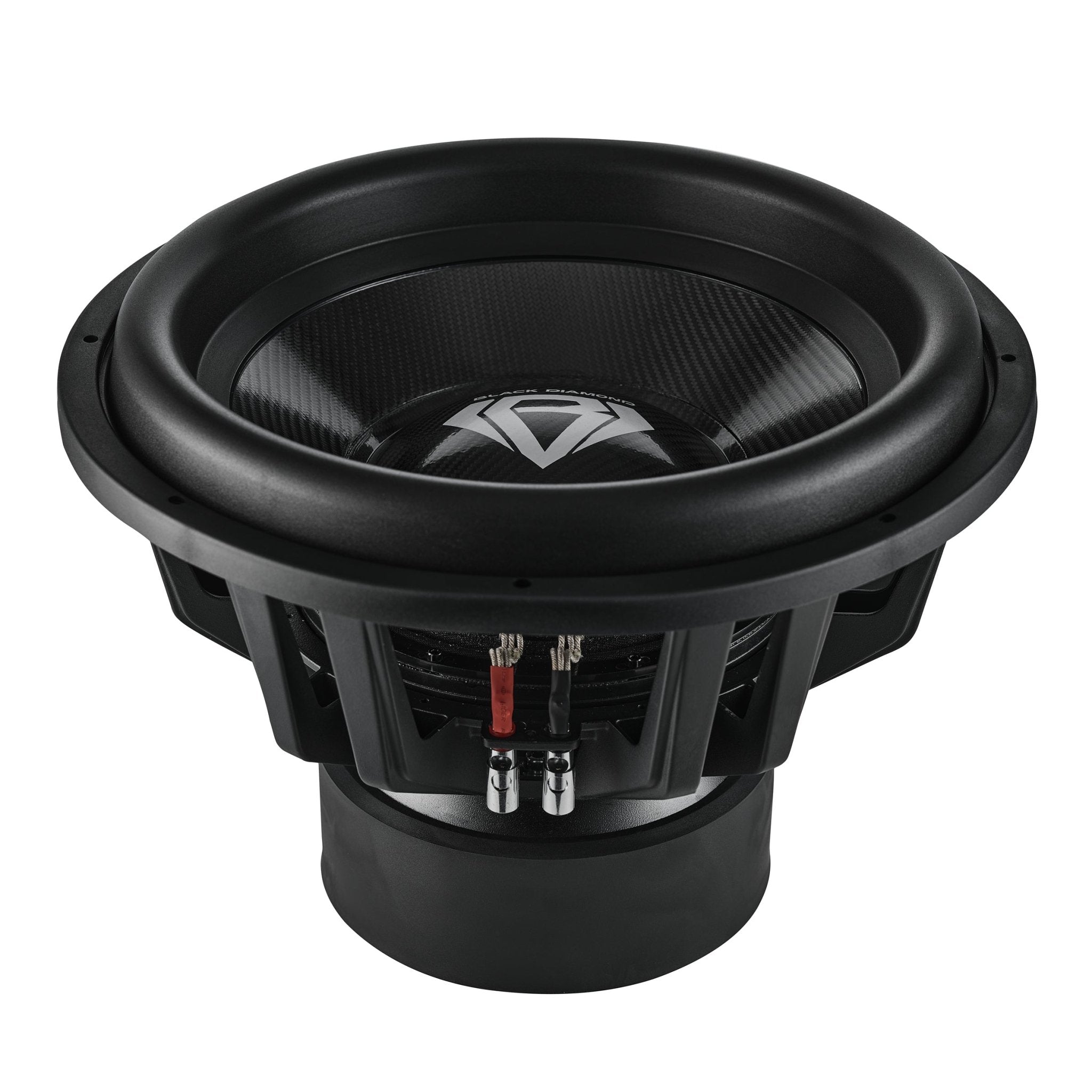 DS18 Black Diamond 18" High Excursion Subwoofer with Carbon Fiber Cone | 3500W RMS / 7000W Peak | Dual 1-Ohm Voice Coil