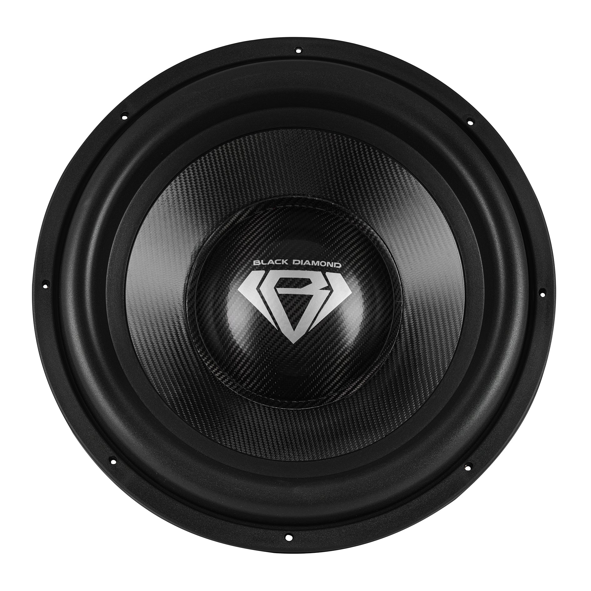 DS18 Black Diamond 18" High Excursion Subwoofer with Carbon Fiber Cone | 3500W RMS / 7000W Peak | Dual 1-Ohm Voice Coil