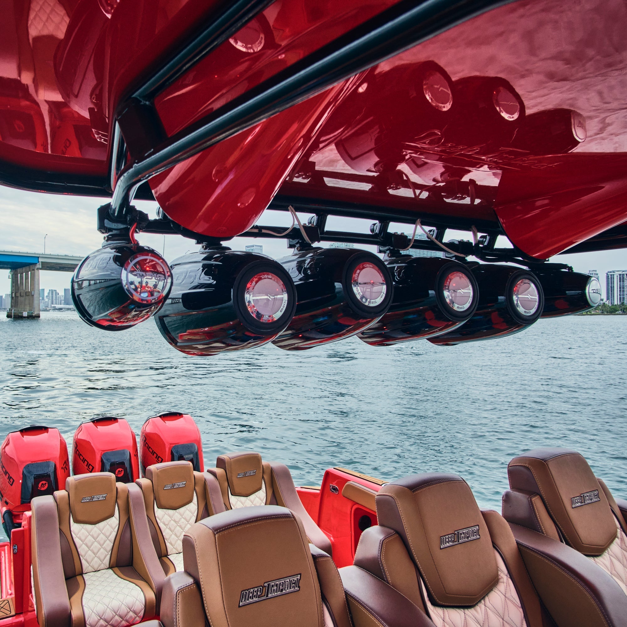 DS18 NXL 8" Marine Water Resistant Wakeboard Tower Speakers with Integrated RGB LED Lights 375 Watts