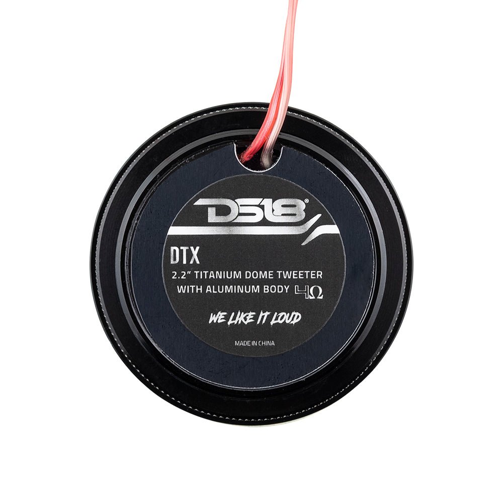 DS18 2.2" Dome Neodymium Tweeter with Aluminum Body 30 Watts 1" Titanium 4-Ohm Vc