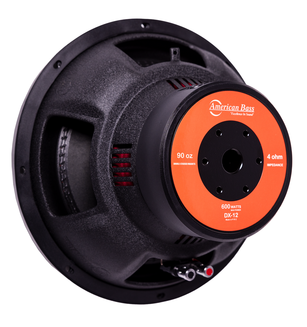 American Bass Ground Pound Bundle — 2x DX 12" Subwoofer + VFL Rebel REBEL-3000.1 Amplifier