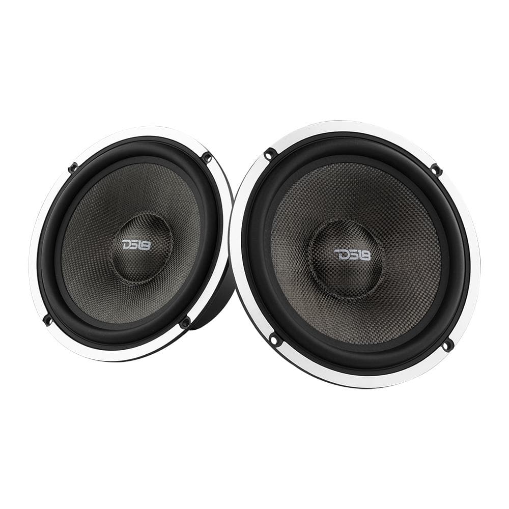DS18 DX 6.5" 3- Way Component Speaker System With Kevlar Cone 290 Watts Rms 4-Ohm