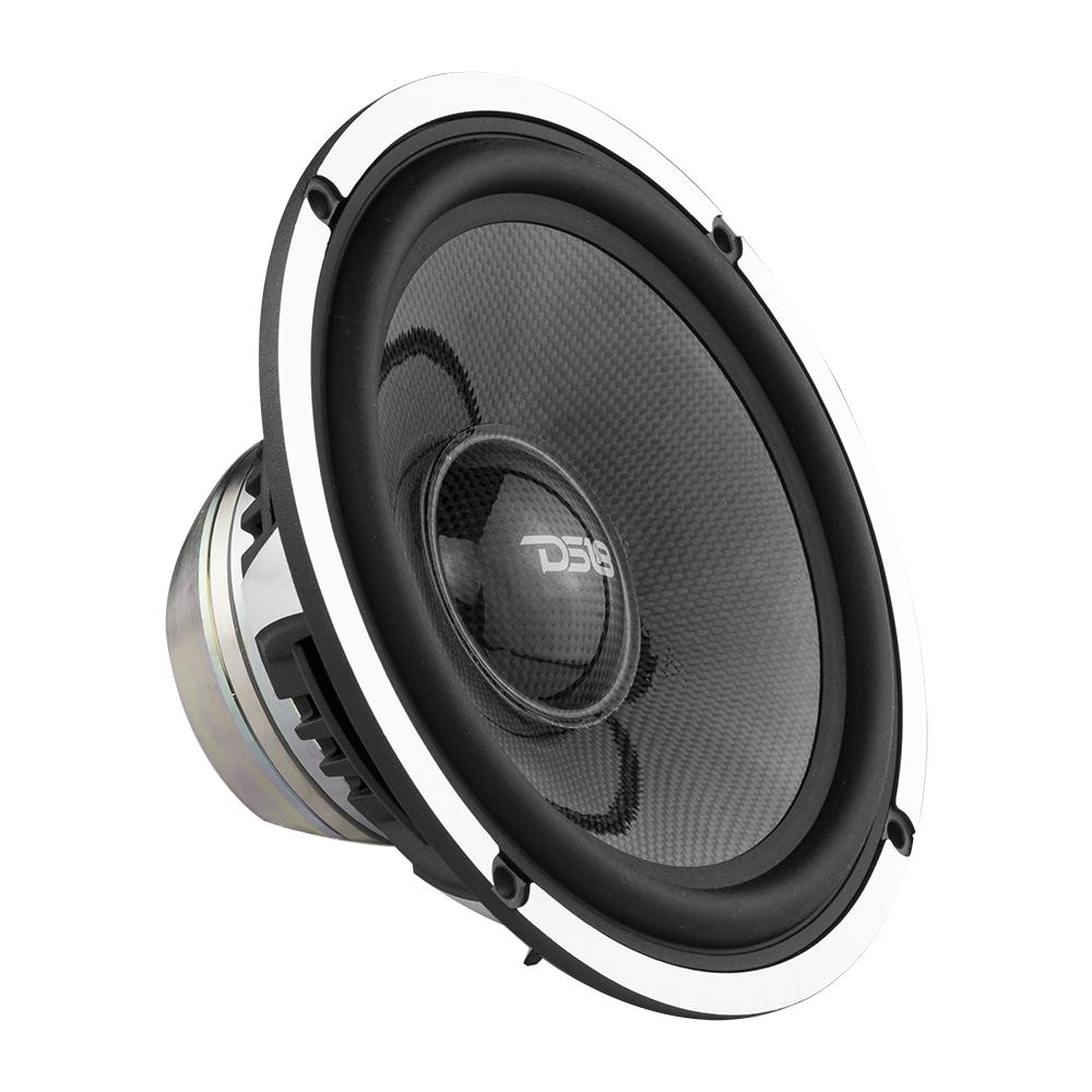 DS18 DX 6.5" 3- Way Neodymium Component Speaker System With Carbon Fiber Cone 290 Watts Rms 4-Ohm