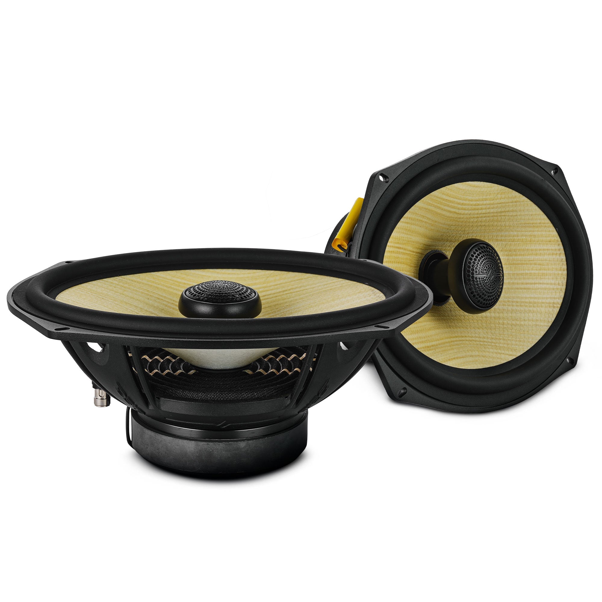 DS18 DXQ 6x9" 2-Way Coaxial Speaker with Yellow Straw and Composite Foam Cone | 150W RMS 4-Ohm
