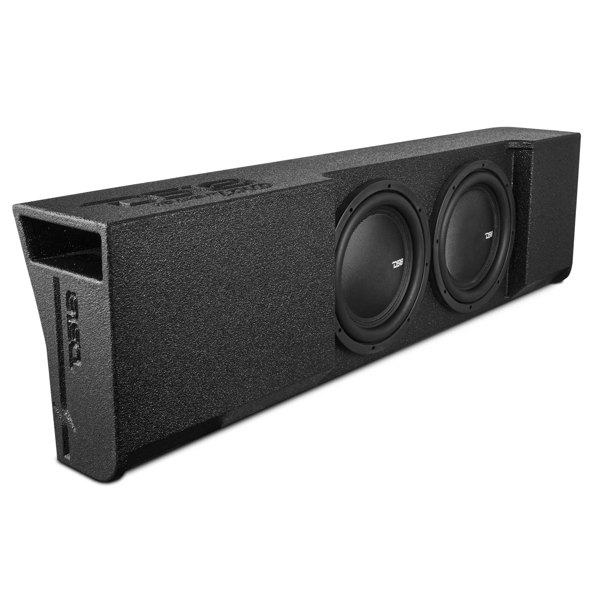 DS18 Loaded 2 x 12" Subwoofer Enclosure for 2009 - UP Ford F-150 Crew Cab 2017-2026 Super Duty F-250 / F-350 Crew Cab