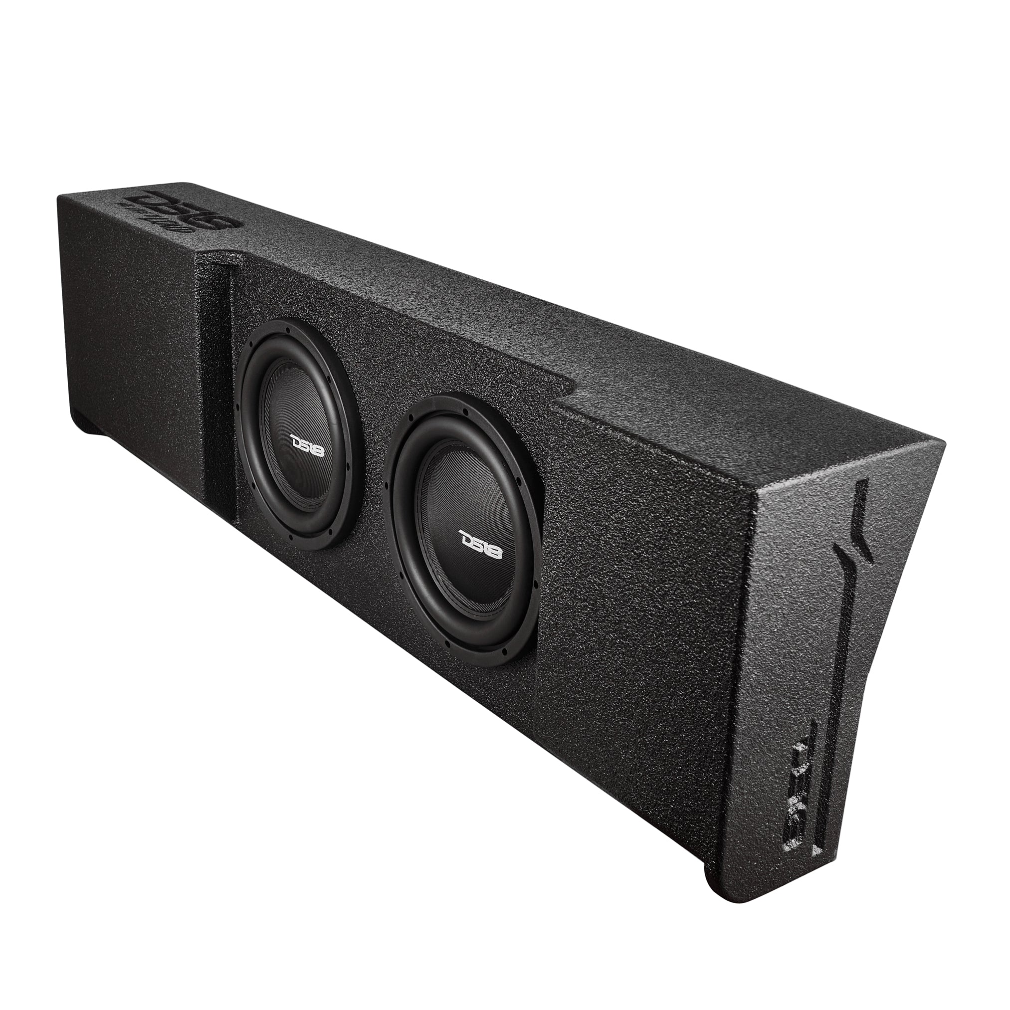 DS18 Loaded 2 x 10" Subwoofer Enclosure for 2009 - UP Ford F-150 Crew Cab 2017 – 2026 Super Duty F-250 / F-350 Crew Cab
