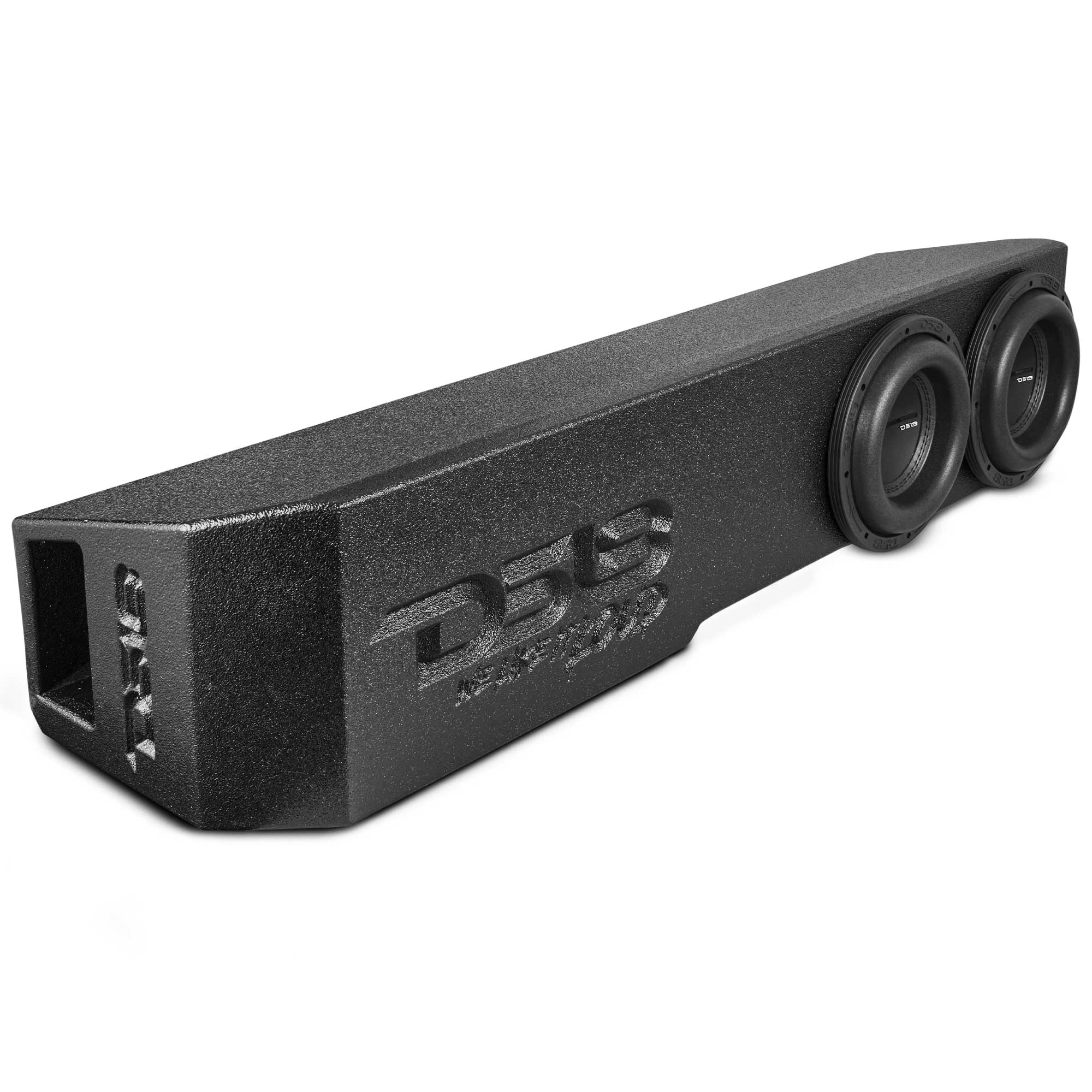 DS18 2018-2026 Jeep Gladiator Dual 8” Ported Subwoofer Under Seat Enclosure with Amplifier