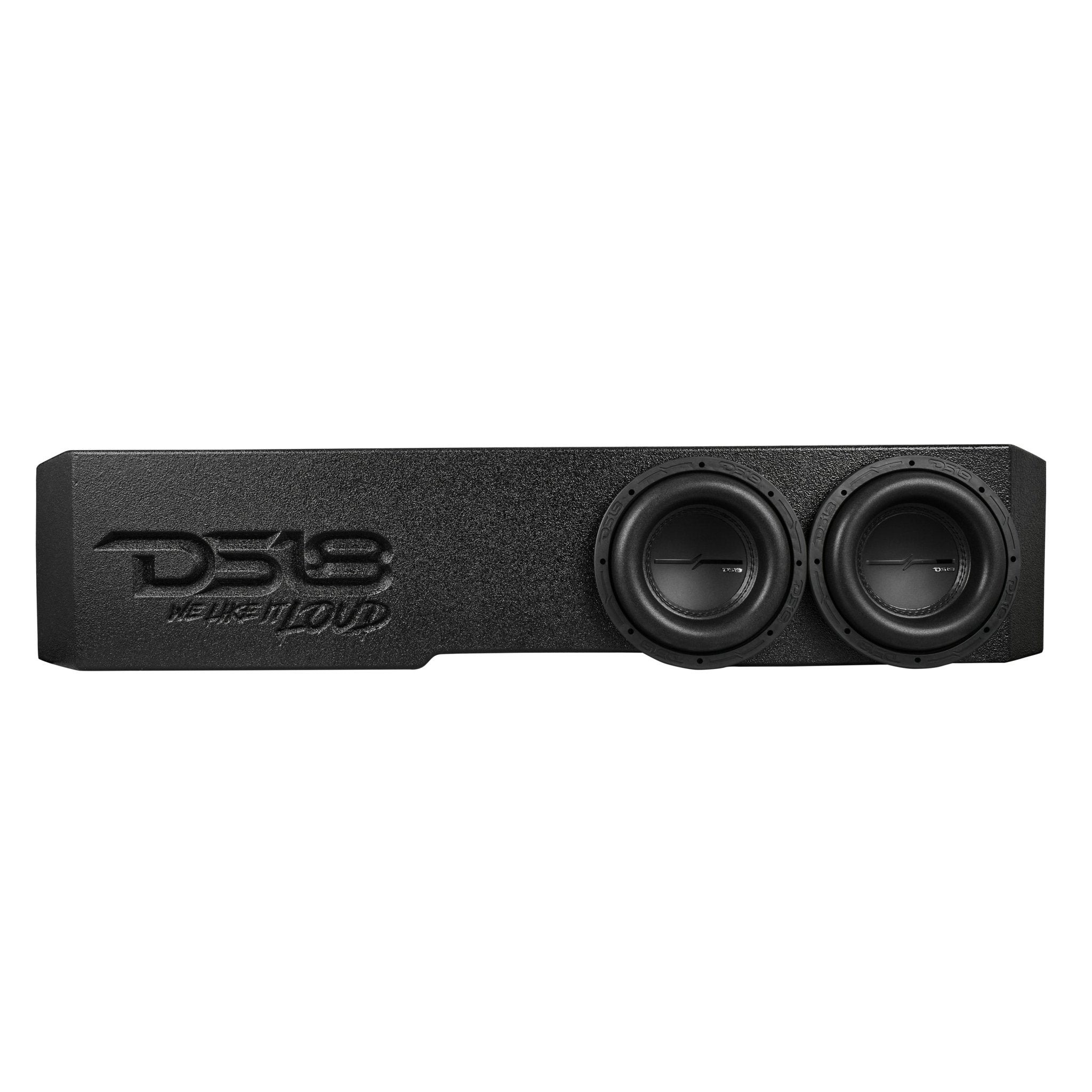 DS18 2018-2026 Jeep Gladiator Dual 8” Ported Subwoofer Under Seat Enclosure with Amplifier