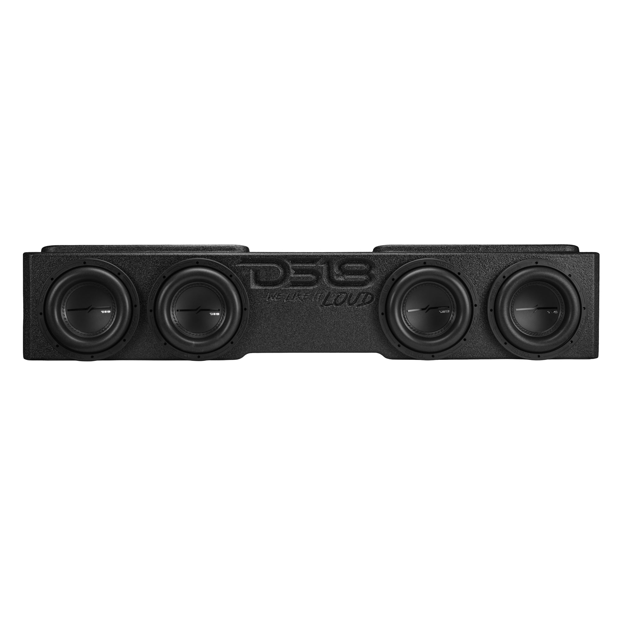 DS18 Loaded 4 x 8" Subwoofer Enclosure for Chevy/GMC Crew Cabs (2007-2026) and Ford F-150/Super Duty Crew Cabs (2009-2026)