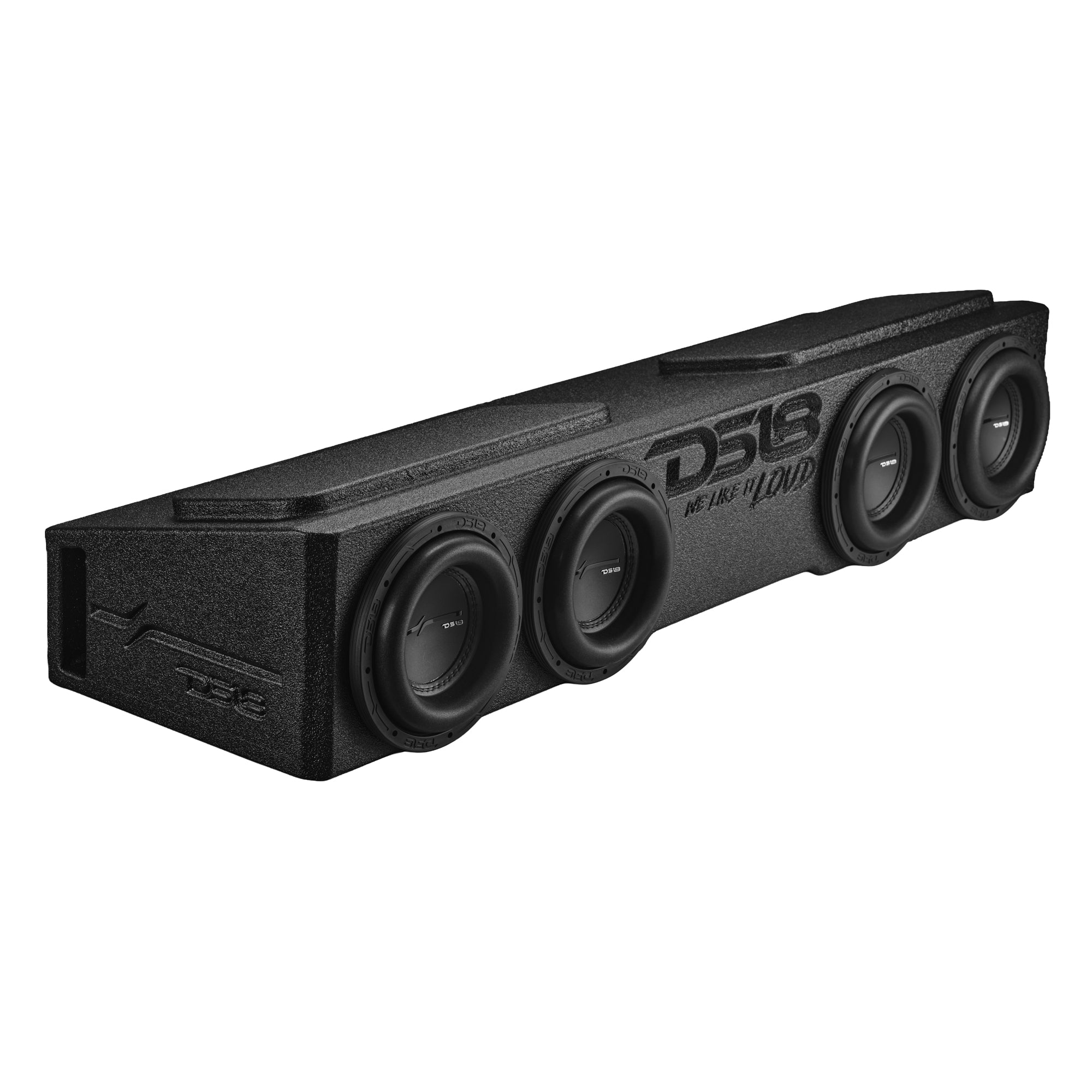 DS18 Loaded 4 x 8" Subwoofer Enclosure for Chevy/GMC Crew Cabs (2007-2026) and Ford F-150/Super Duty Crew Cabs (2009-2026)