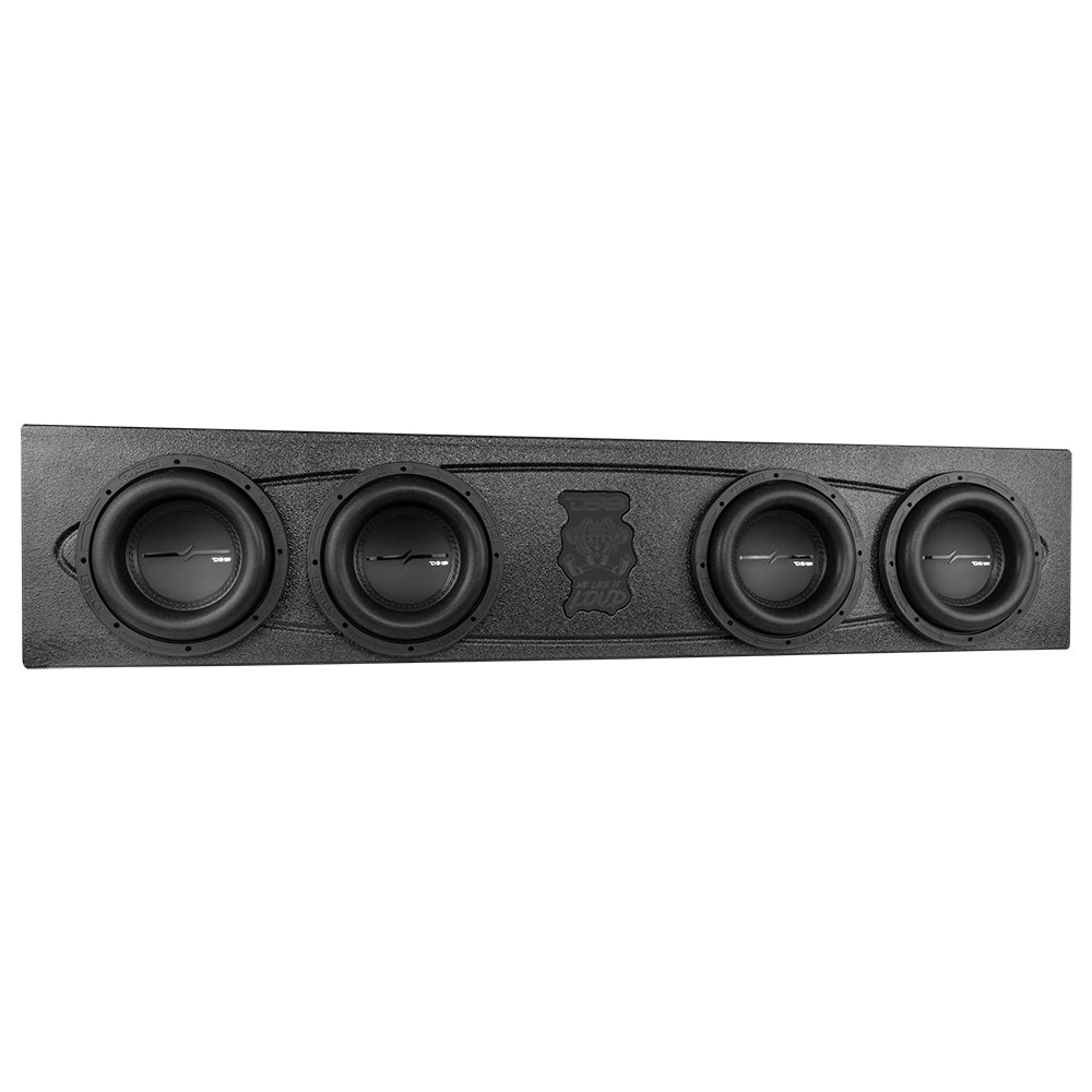 DS18 Quad 8" Ported Subwoofer Enclosure For DODGE 4 Door Crew Cab 19-23