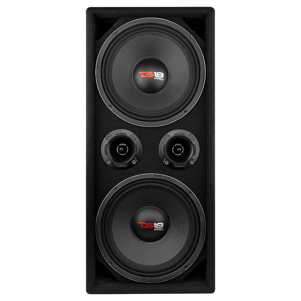 DS18 Dual 10" Loaded Ported Voceteo box ( 2 x PRO-X10M and 2 x PRO-TWX2)