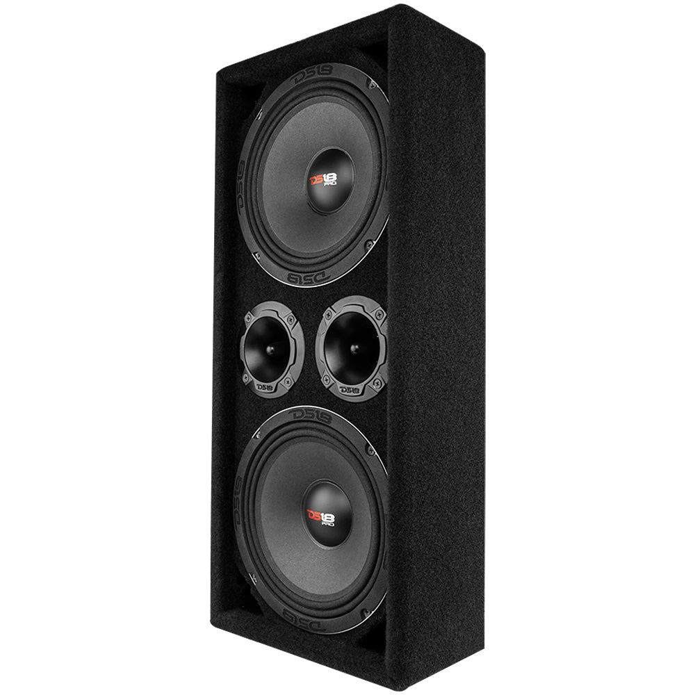 DS18 Dual 8" Loaded Ported Voceteo Box ( 2 x PRO-X8M and 2 x PRO-TWX2)