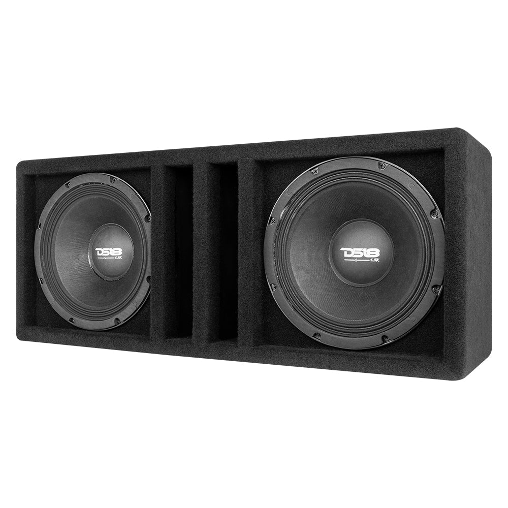 DS18 PANCADAO Ported Box with 2 X 10" Mid-Bass PRO-1.5KP10.4 Loaded