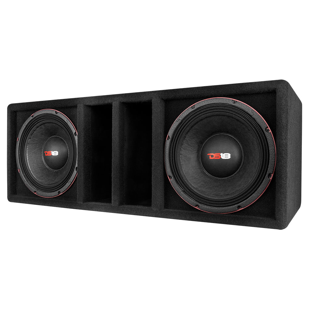 DS18 PANCADAO Ported box with 2 X 12" Mid-Bass PRO-1.5KP12.2 Loaded