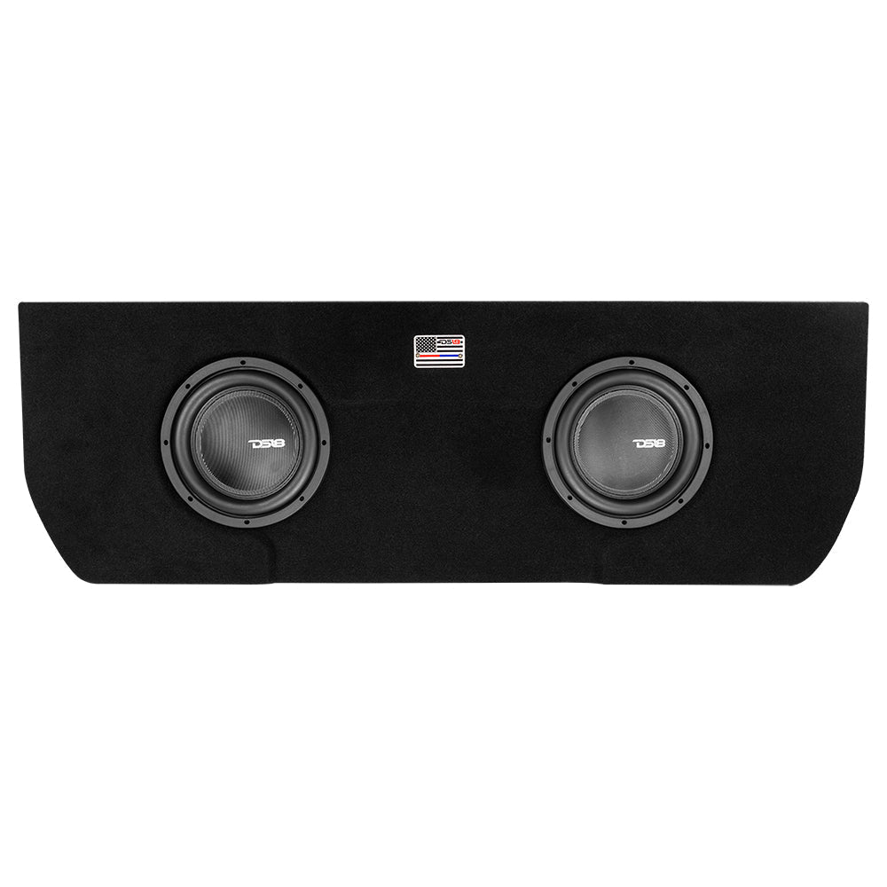 DS18 Dual 10" Loaded Subwoofer Enclosure for Tundra 2022 and Up Double Cab and Crew Max With Subwoofers(2 X IXS10.4D)