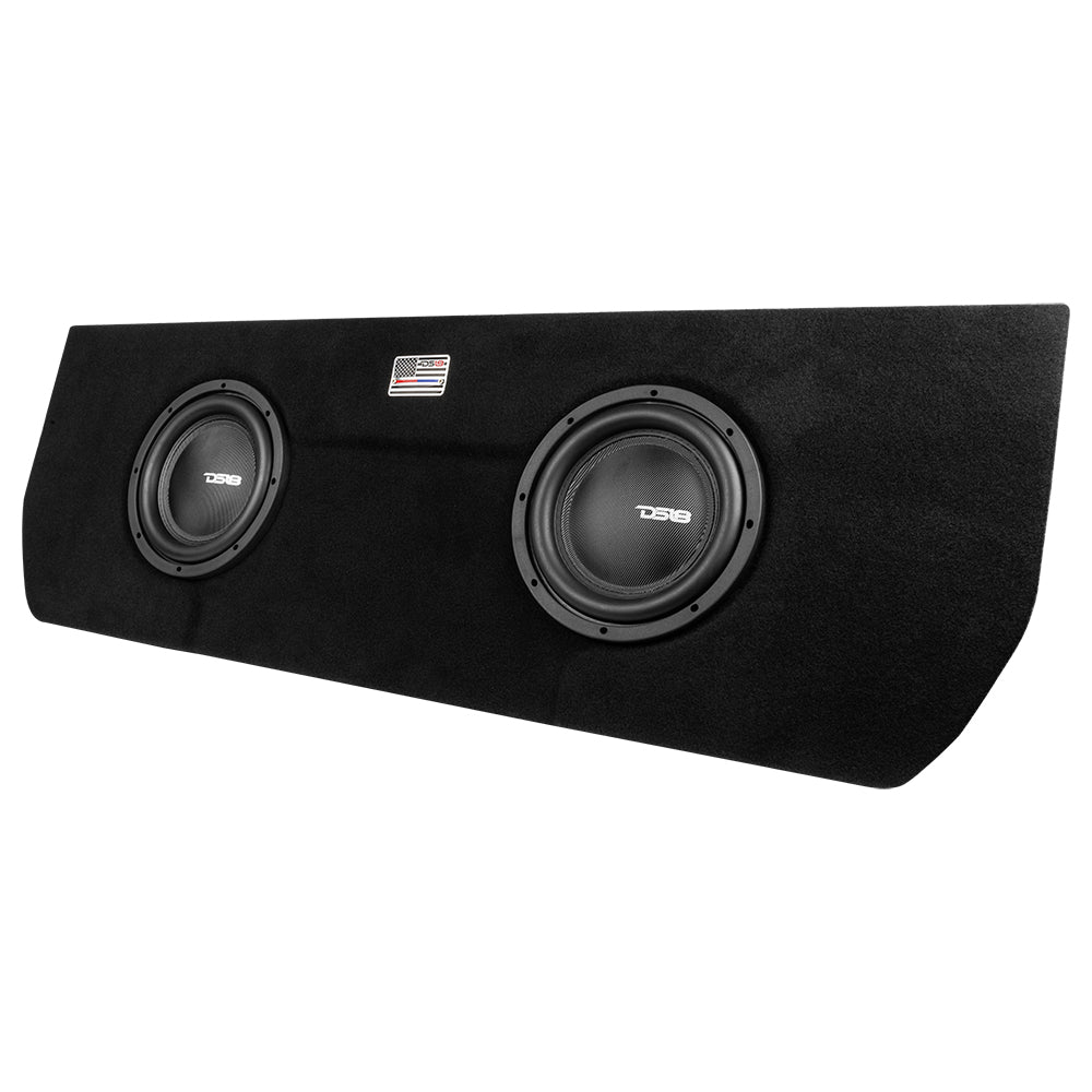 DS18 Dual 10" Loaded Subwoofer Enclosure for Tundra 2022 and Up Double Cab and Crew Max With Subwoofers(2 X IXS10.4D)