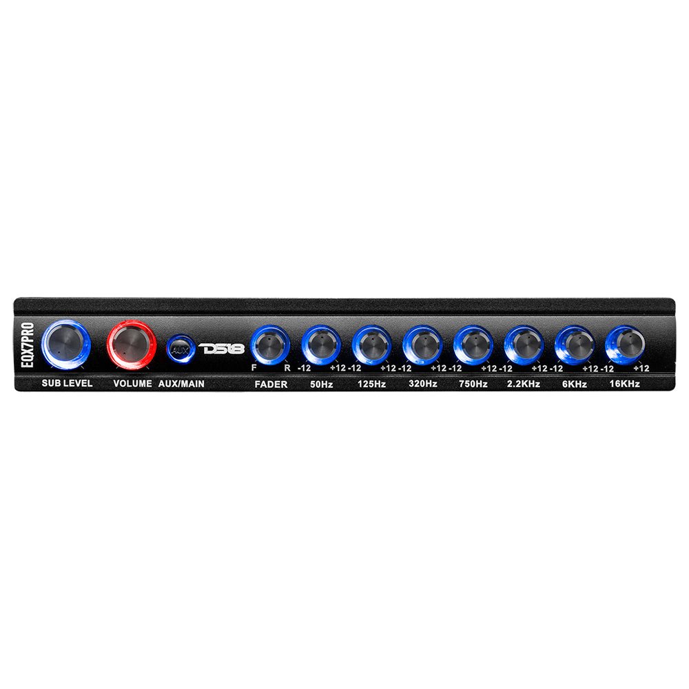 DS18 High Volt 7-Band Equalizer with High Level Input, Auto Turn On And High Volt LED Indicator