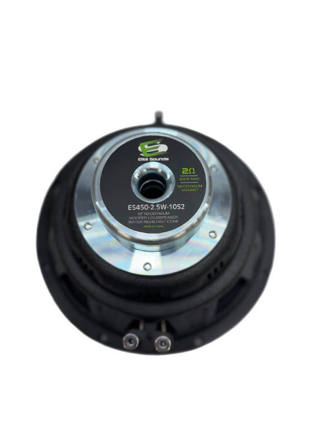 Elite Sounds ES450-25W-10S2 10" Bagger Midbass Woofer 450W RMS Single 2 Ohm