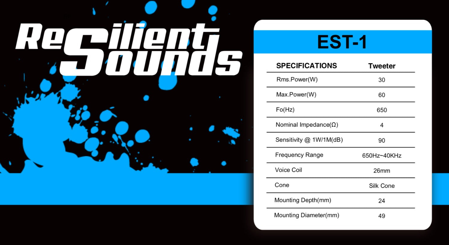 Resilient Sounds EST-1" Neo Compression Driver 60W Max / 30W RMS — image 3