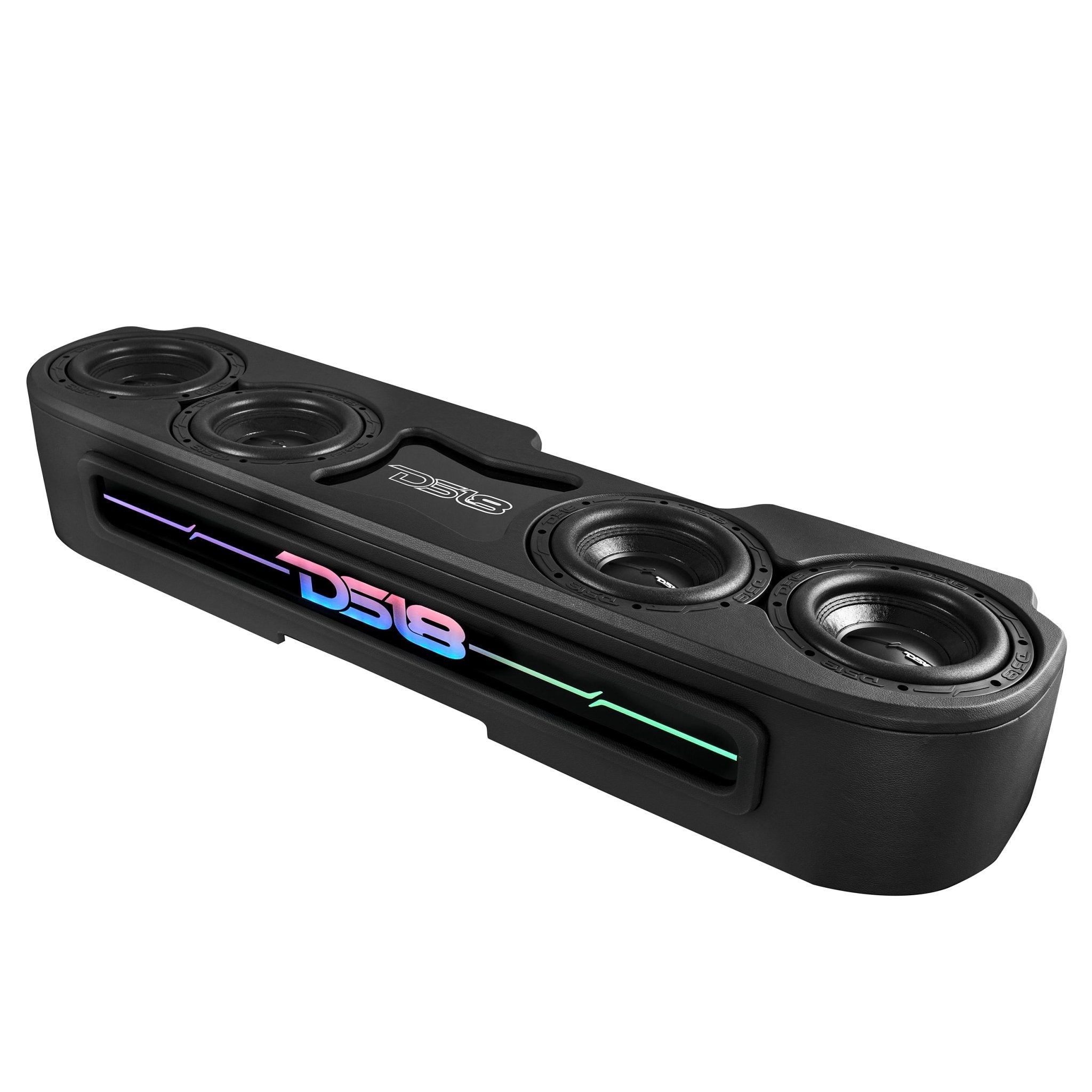 DS18 Jeep JT 4 x 8" Subwoofer Enclosure Package With Vinyl Finish and Dream LED Lights (MADE IN USA)