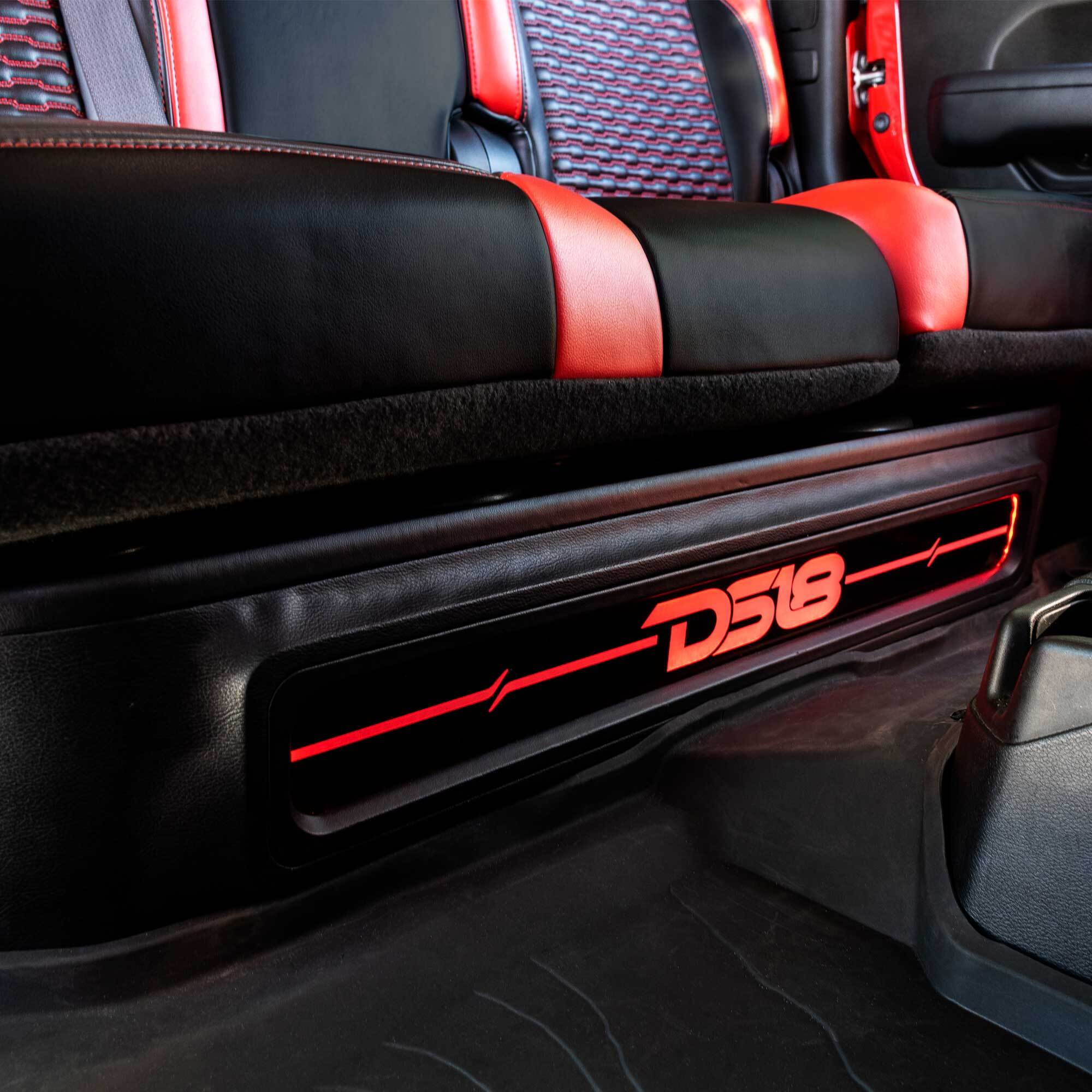 DS18 Jeep JT 4 x 8" Subwoofer Enclosure Package With Vinyl Finish and Dream LED Lights (MADE IN USA)