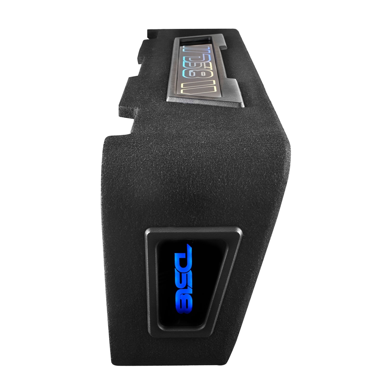 DS18 Chevy Silverado Down Firing Subwoofer Enclosure with Dream LED Lights, Amplifier and Wiring Kit
