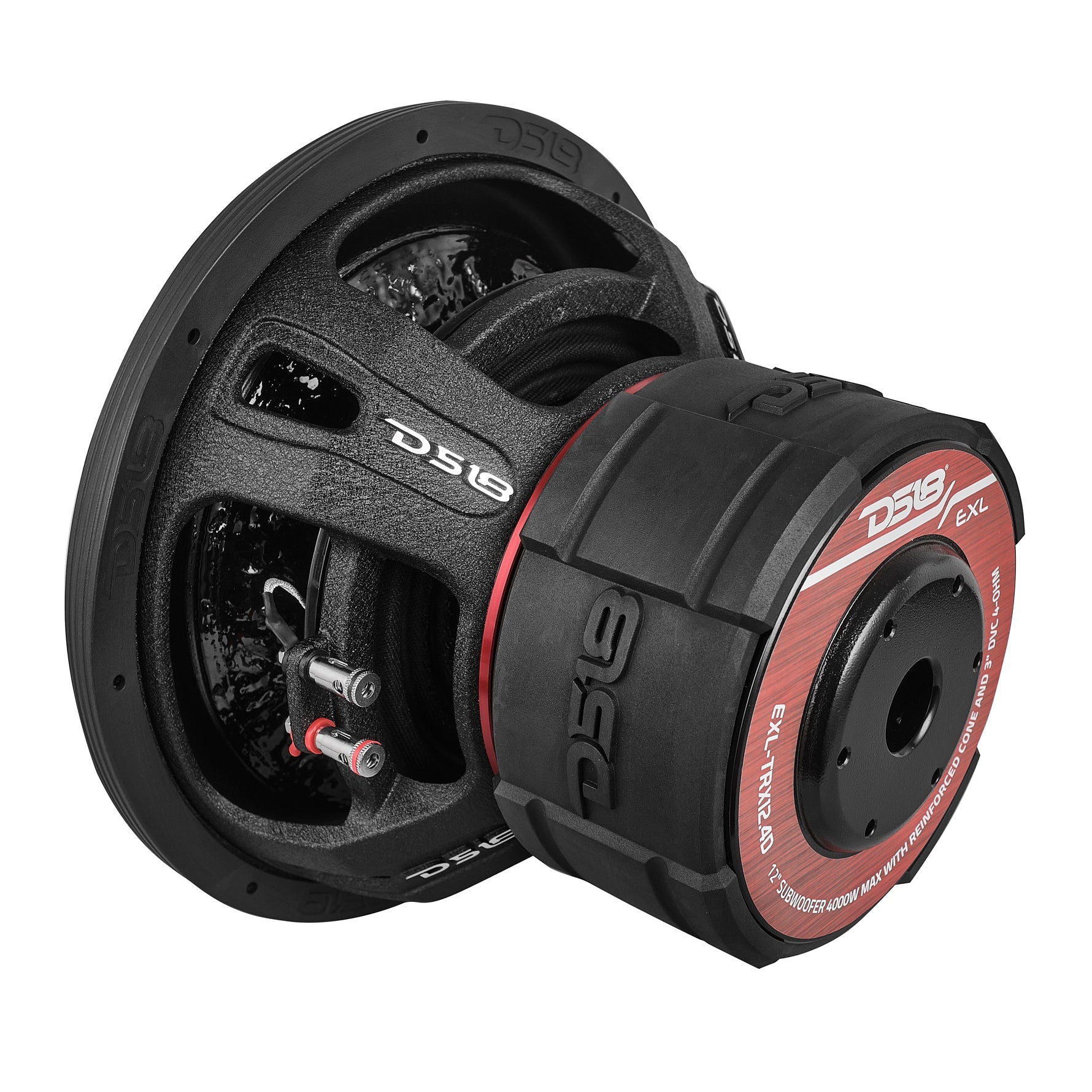 DS18 EXL 12” Subwoofer Triple Stack with Reinforced Cone 2000 Watts RMS 3” Dvc 4-Ohm