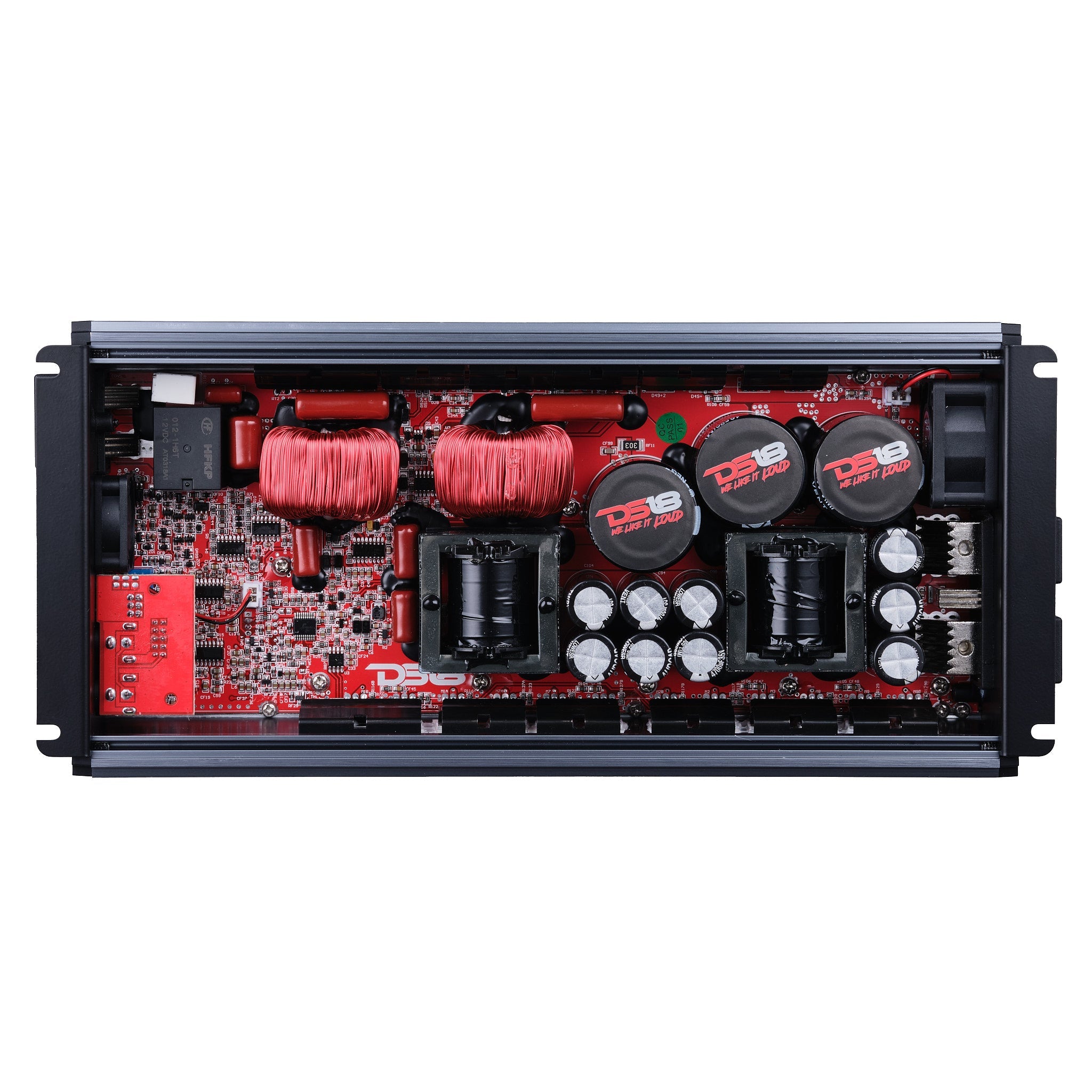 DS18 FRP Compact Full-Range Class D 1-Channel Amplifier 5,000 Watts Rms @ 1-Ohm