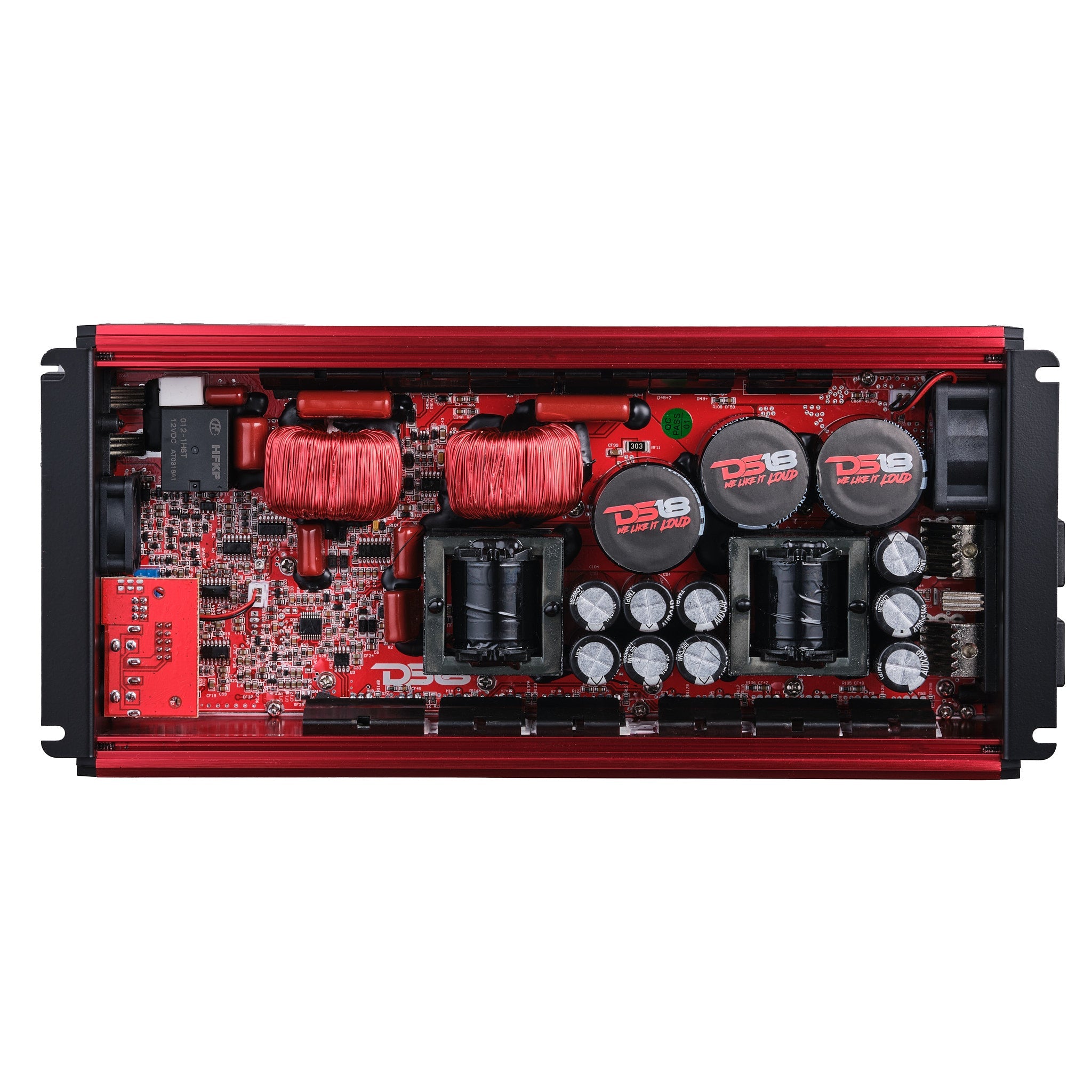 DS18 FRP Compact Full-Range Class D 1-Channel Amplifier 5,000 Watts Rms @ 1-Ohm