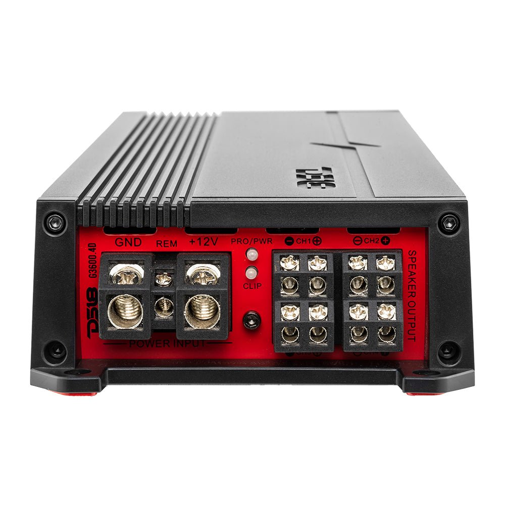 DS18 GEN-X Full-Range Class D 4-Channel Amplifier | 4 x 300W RMS @ 4-Ohm
