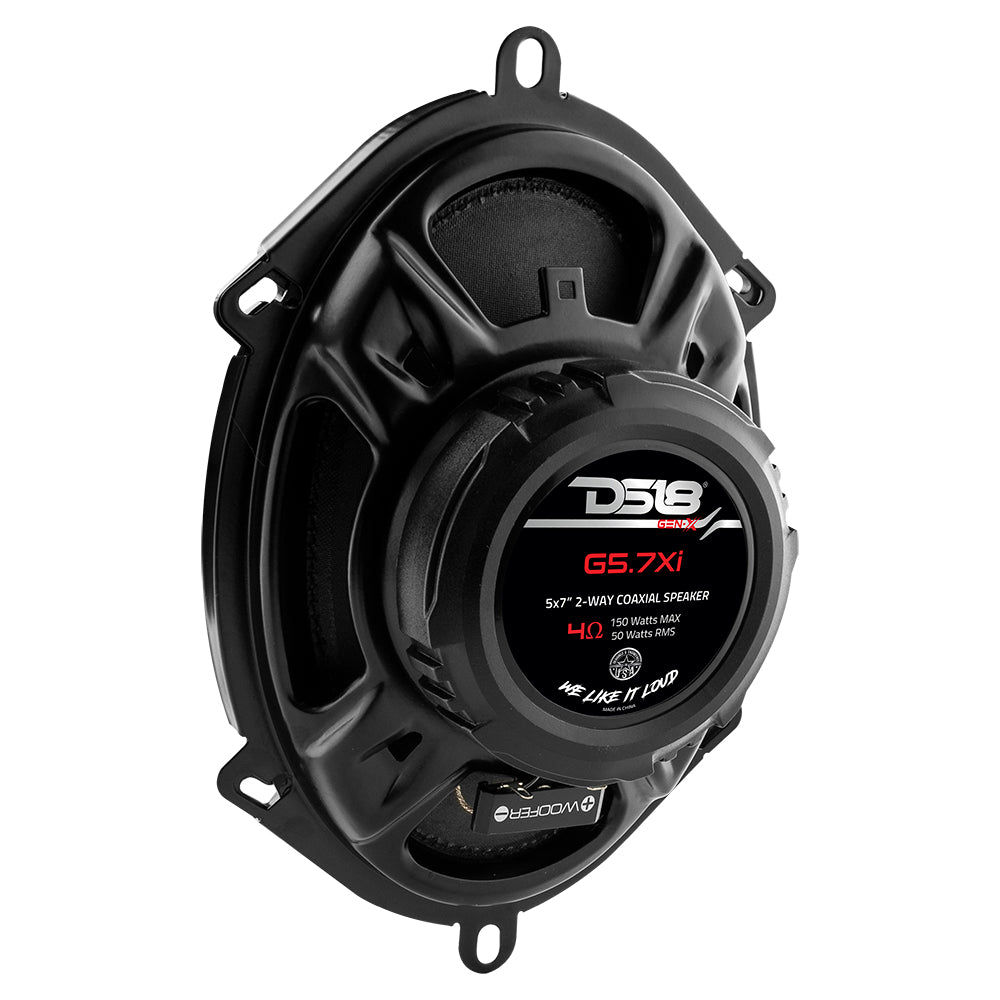 DS18 GEN-X 5x7" 2-Way Coaxial Speakers 50 Watts Rms 4-Ohm