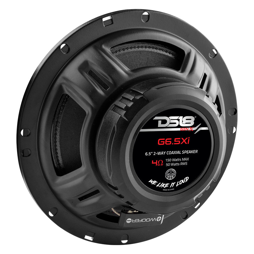DS18 GEN-X 6.5" 2-Way Coaxial Speakers 50 Watts Rms 4-Ohm