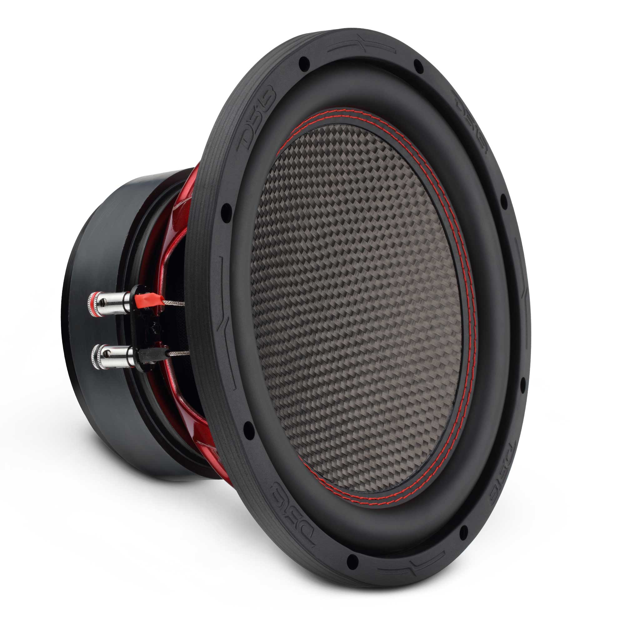 DS18 GEN-X104DCF GEN-X 10" Subwoofer with Carbon Fiber Dust Cap 600W RMS Dual 4-Ohm Voice Coils