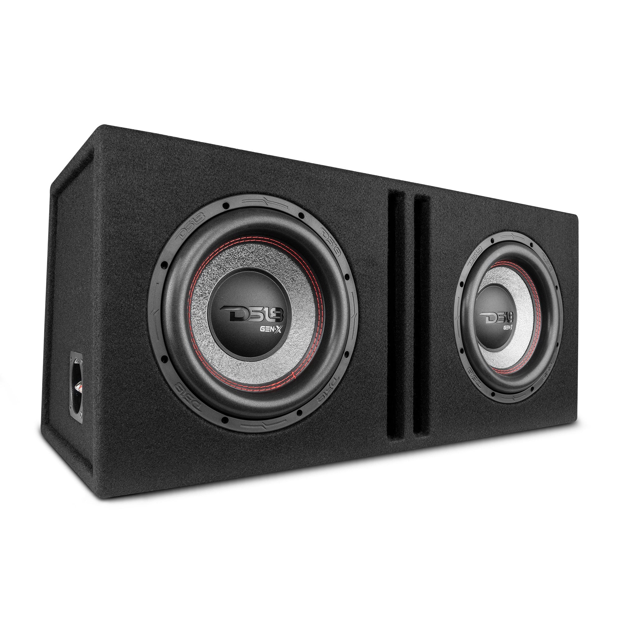 DS18 Dual 10" Loaded Subwoofer Ported Enclosure With GEN-X104D 800 Watts RMS
