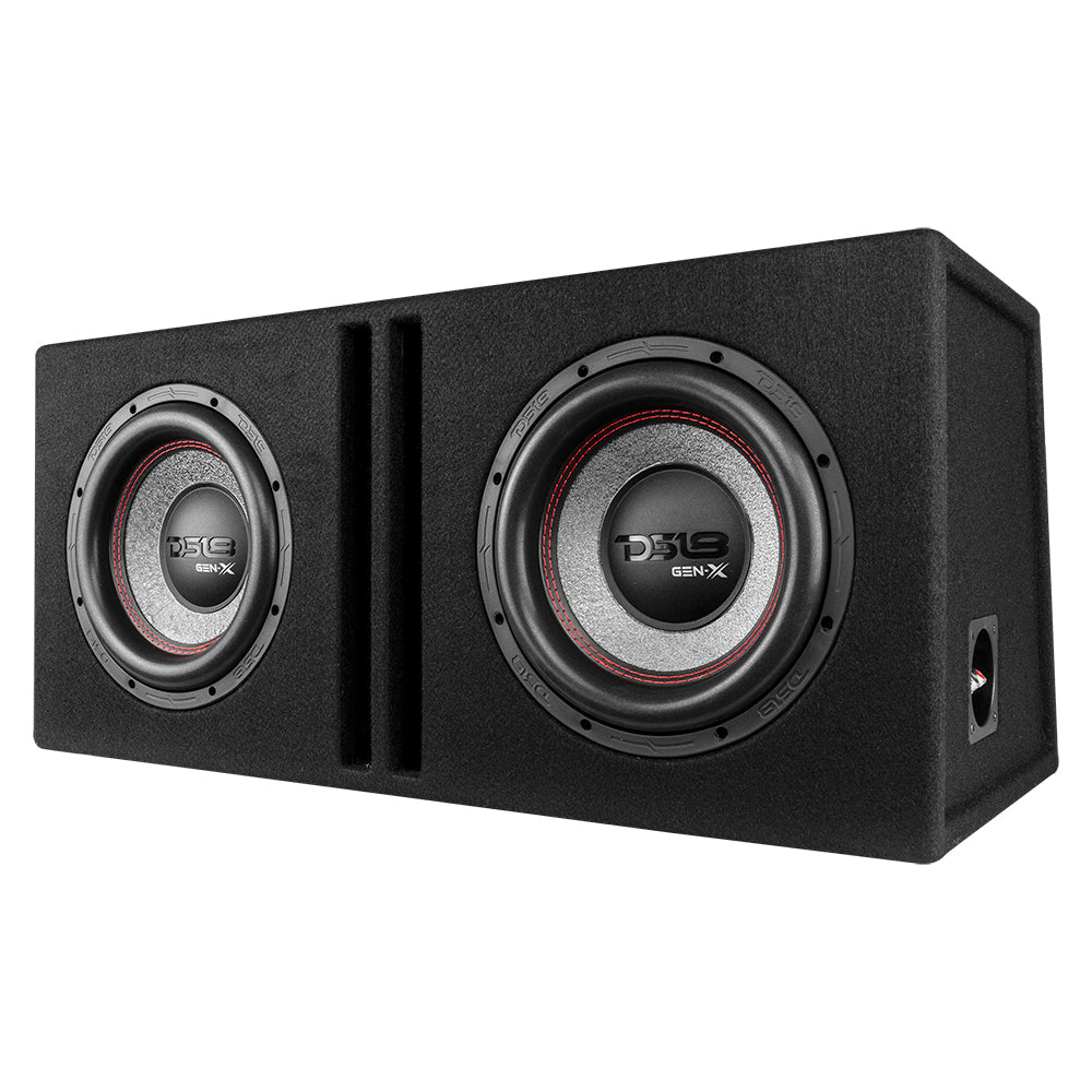 DS18 Dual 10" Loaded Subwoofer Ported Enclosure With GEN-X104D 800 Watts RMS
