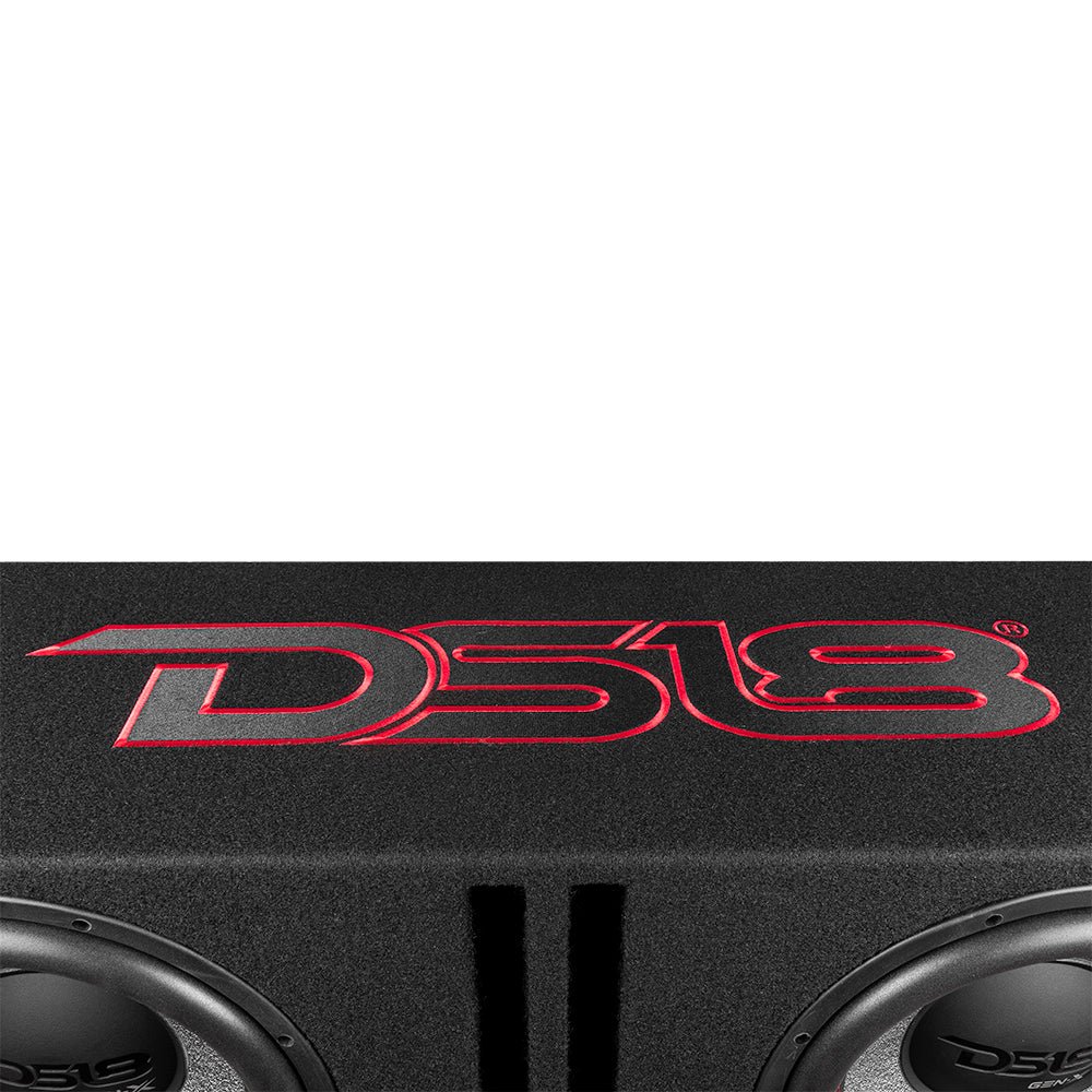 DS18 Dual 12" Loaded Subwoofer Ported Enclosure With GEN-X124D 900 Watts RMS
