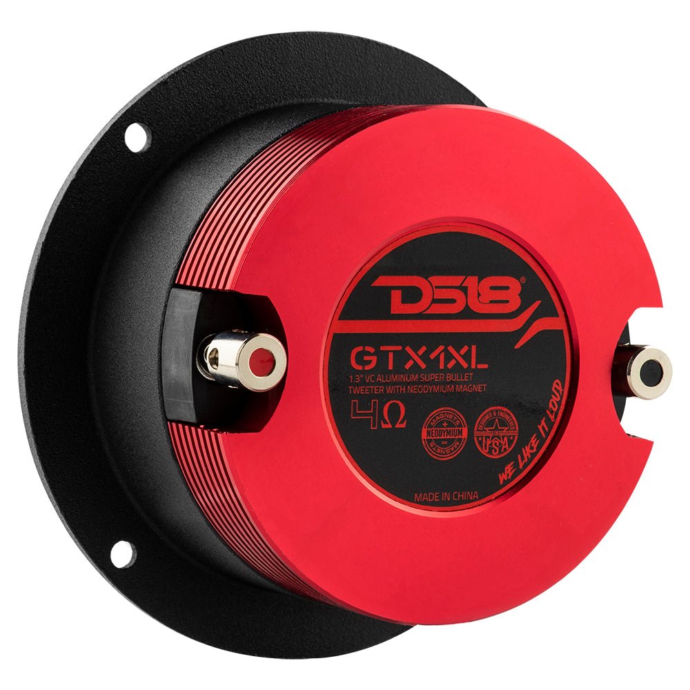 DS18 3.75" Die Cast Compression Neodymium Super Bullet Tweeter 1.3" Aluminum | 160W RMS 4-Ohm