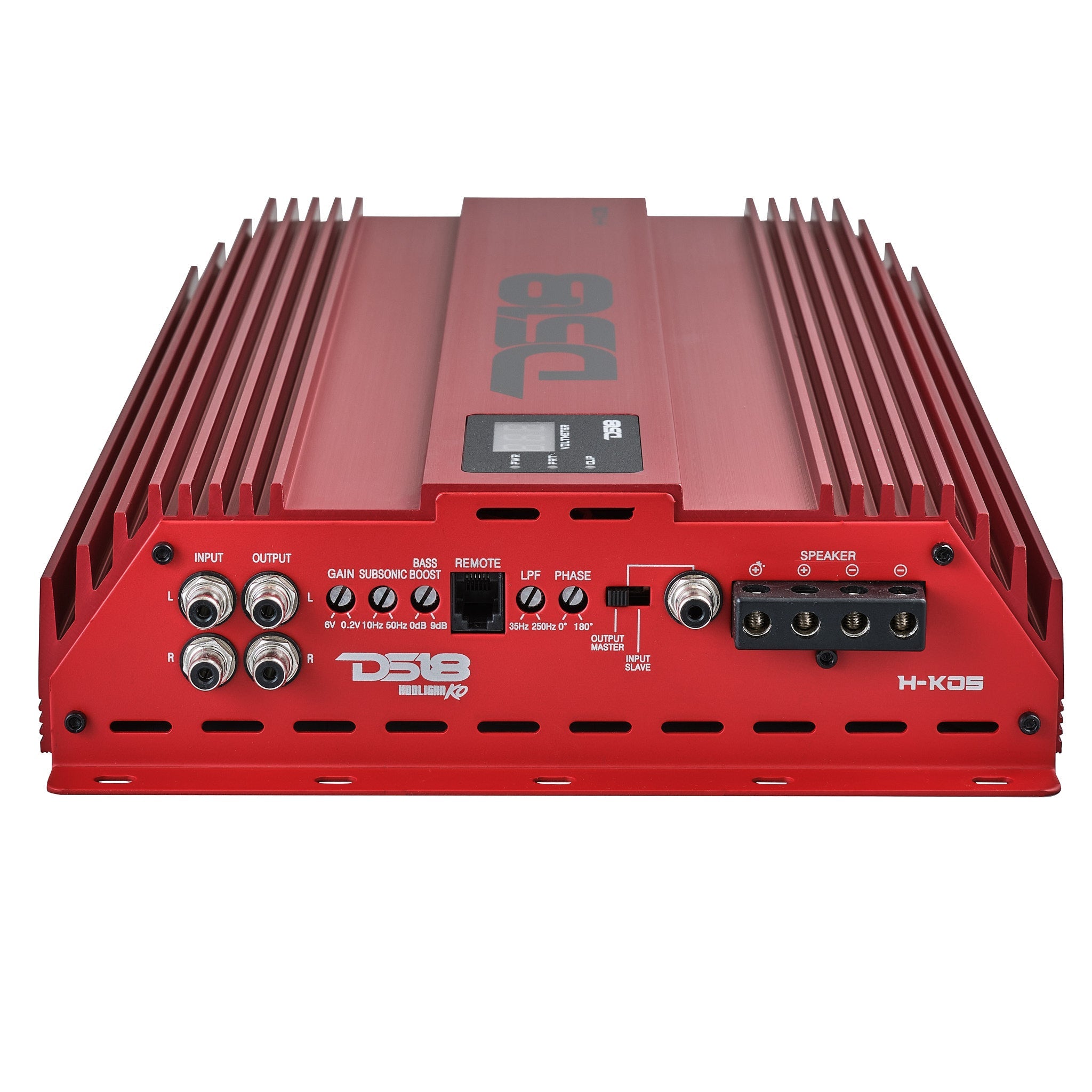 DS18 HOOLIGAN KO 1-Channel Amplifier with Voltmeter 5000 Watts Rms @ 1-Ohm Made In Korea