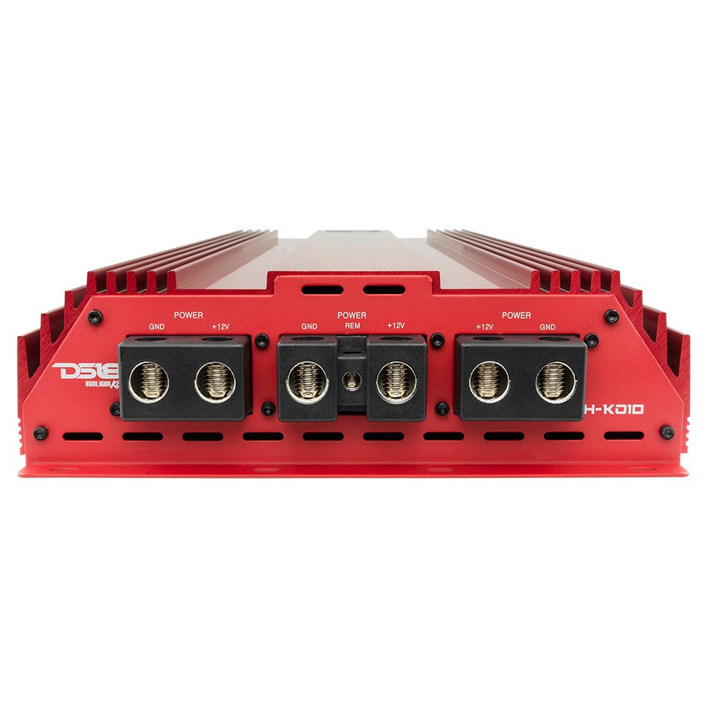 DS18 HOOLIGAN KO Red 1-Channel Amplifier with Voltmeter 10000 Watts Rms @ 1-Ohm Made In Korea